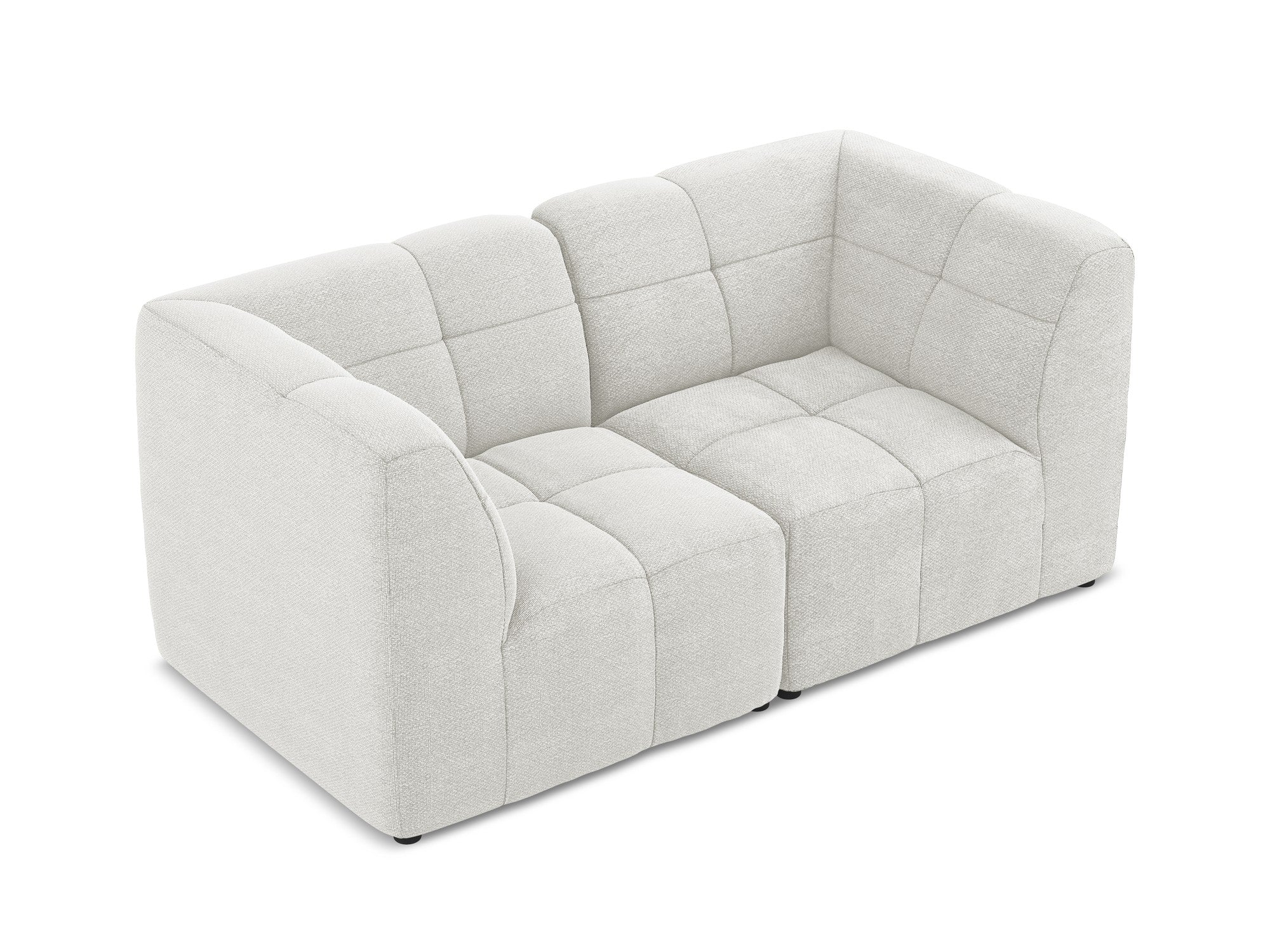 Sofa modułowa 2-osobowa ALOHA biały boucle - Image 4