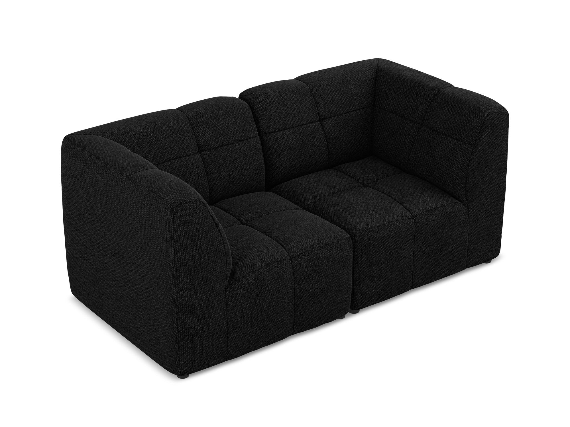 Sofa modułowa 2-osobowa ALOHA czarny boucle - Image 3
