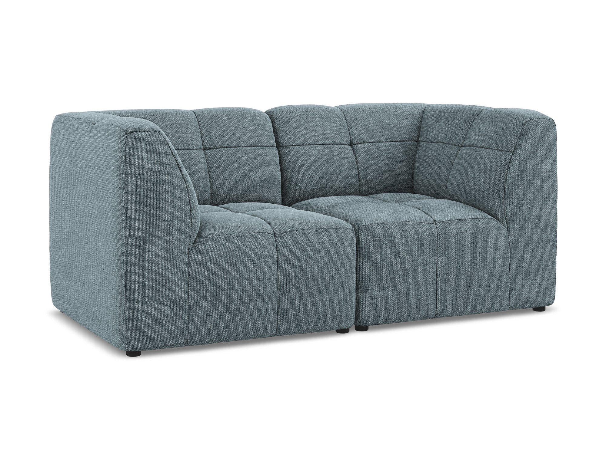 Sofa modułowa 2-osobowa ALOHA dżinsowy niebieski boucle