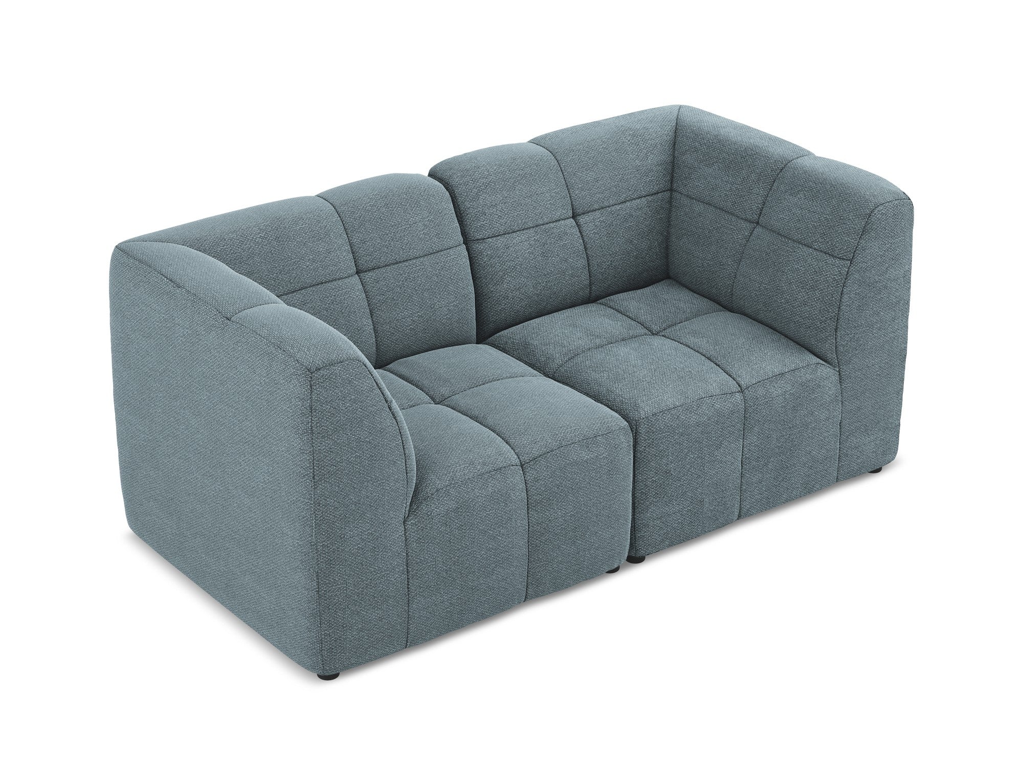 Sofa modułowa 2-osobowa ALOHA dżinsowy niebieski boucle - Image 4