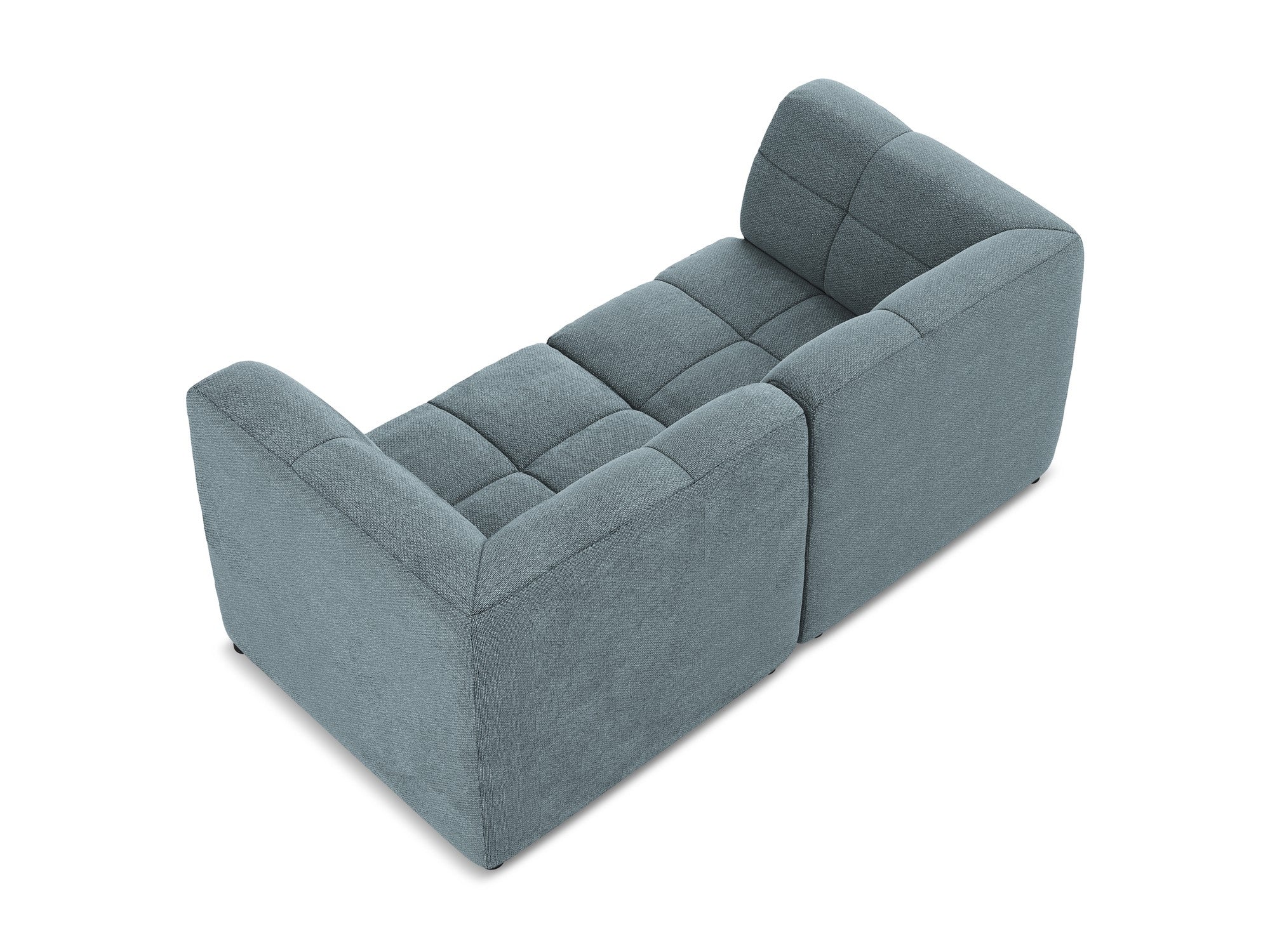 Sofa modułowa 2-osobowa ALOHA dżinsowy niebieski boucle - Image 5