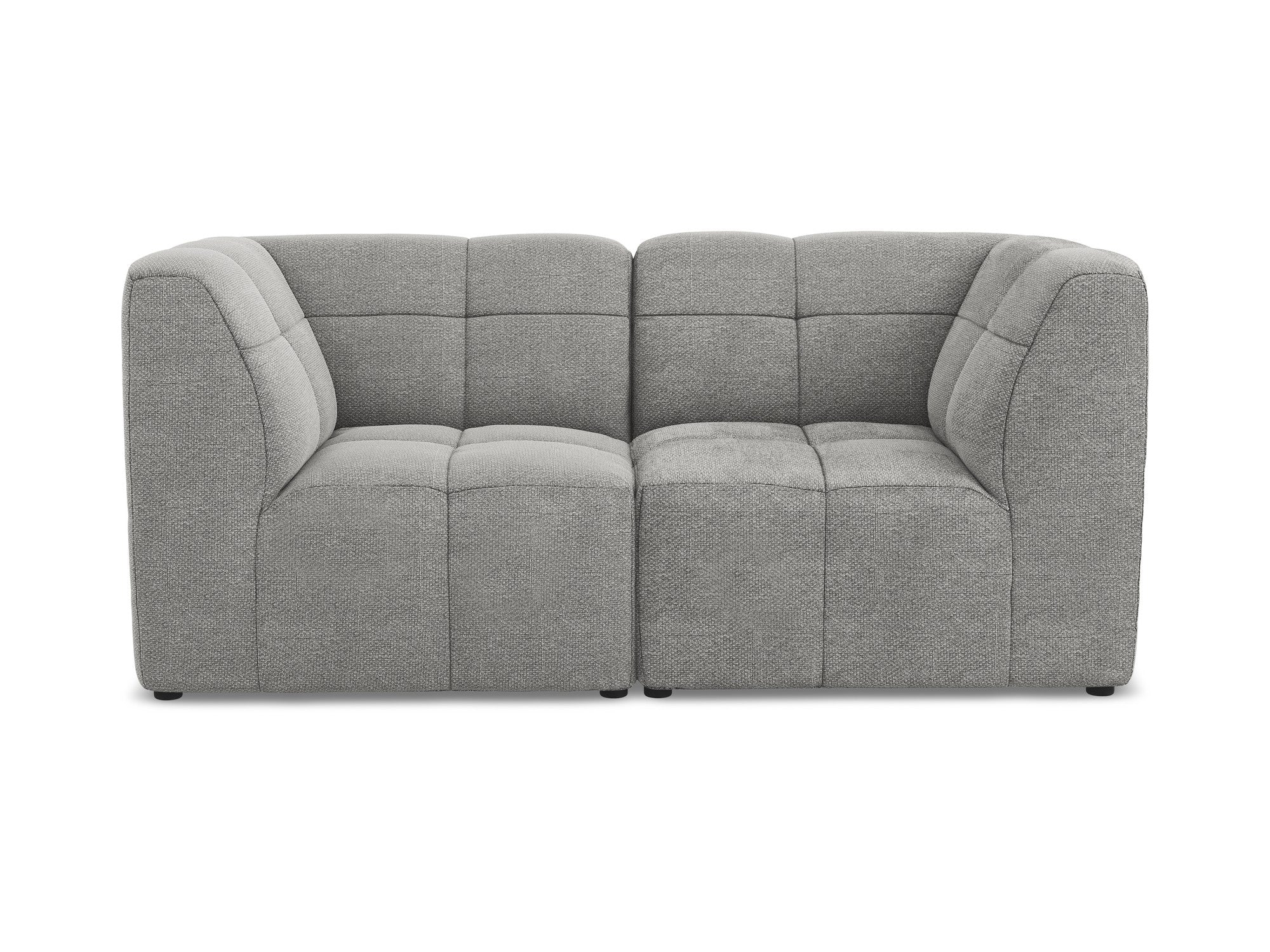 Sofa modułowa 2-osobowa ALOHA jasnoszary boucle - Image 3
