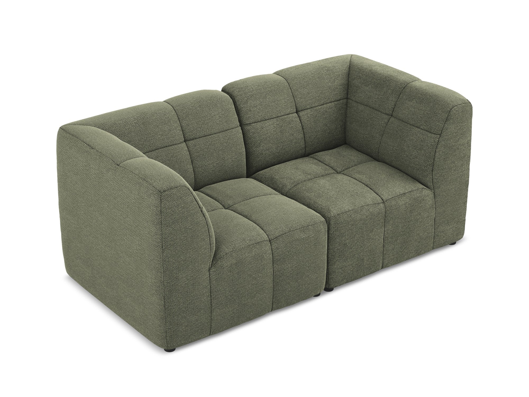 Sofa modułowa 2-osobowa ALOHA oliwkowy boucle - Image 4