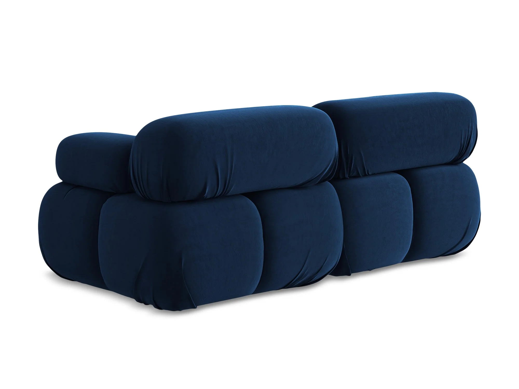 Sofa modułowa aksamitna 2-osobowa LOKUA granat królewski - Image 6