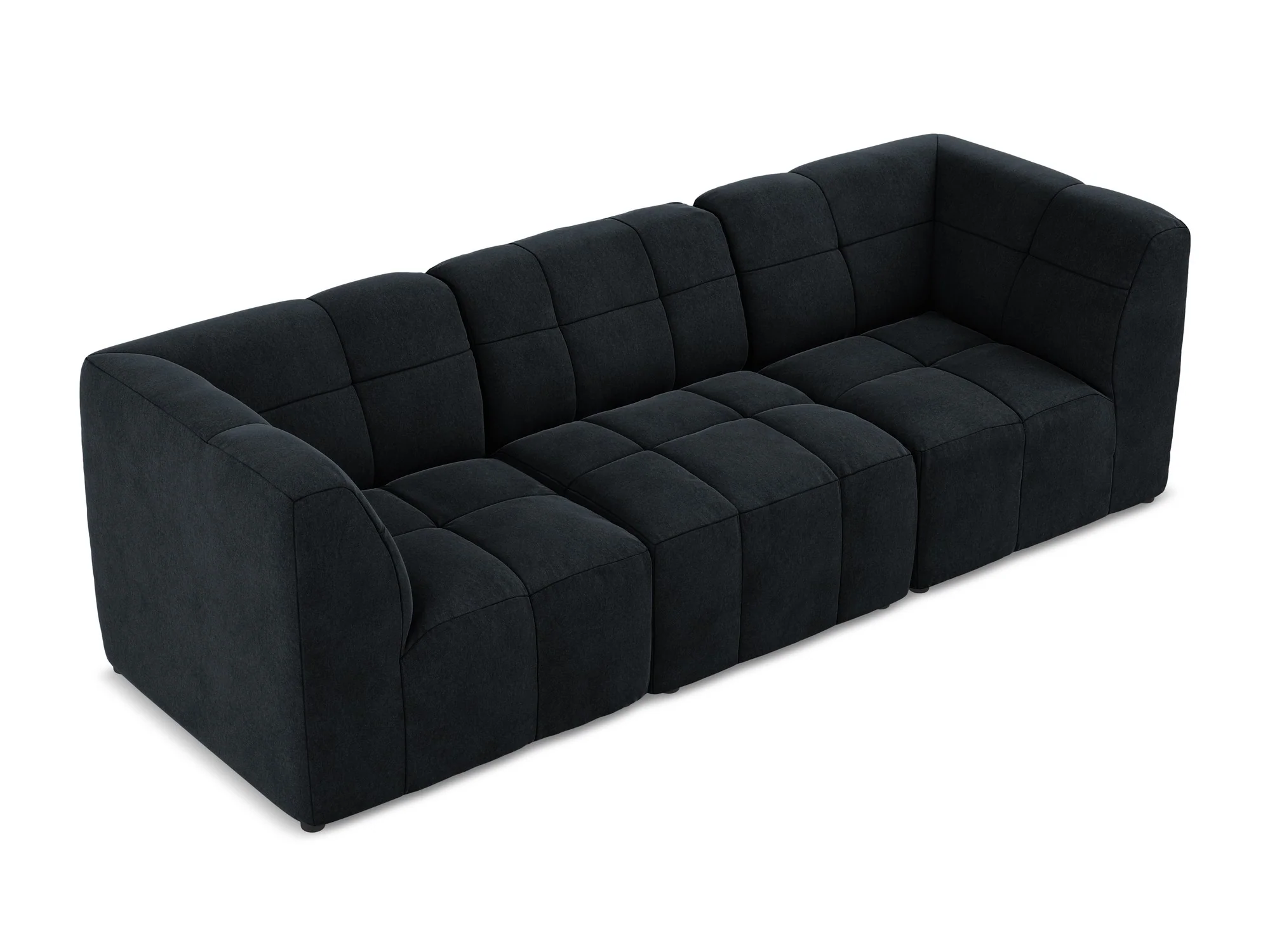 Sofa modułowa aksamitna 3-osobowa ALOHA granat królewski - Image 3
