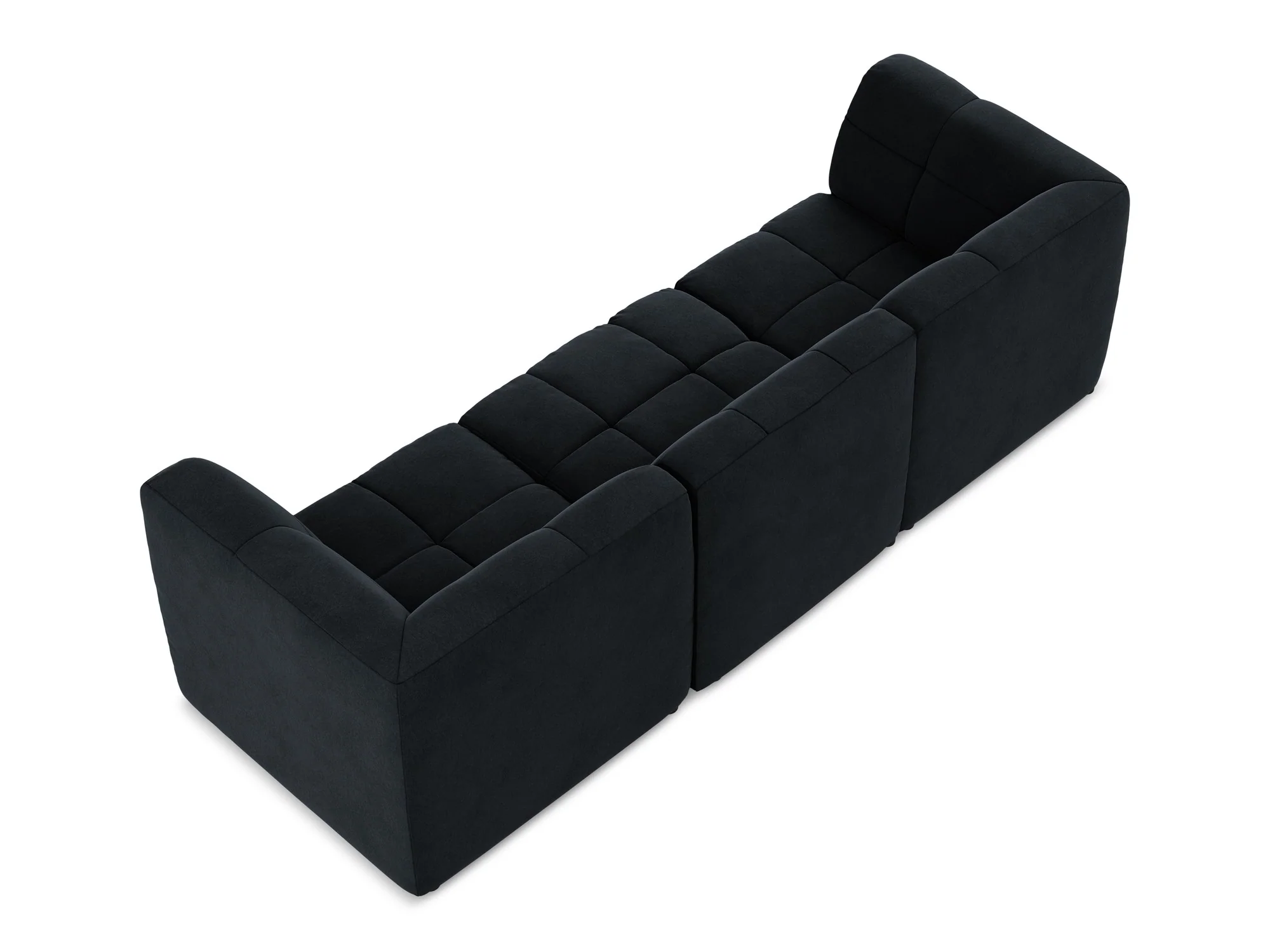 Sofa modułowa aksamitna 3-osobowa ALOHA granat królewski - Image 5