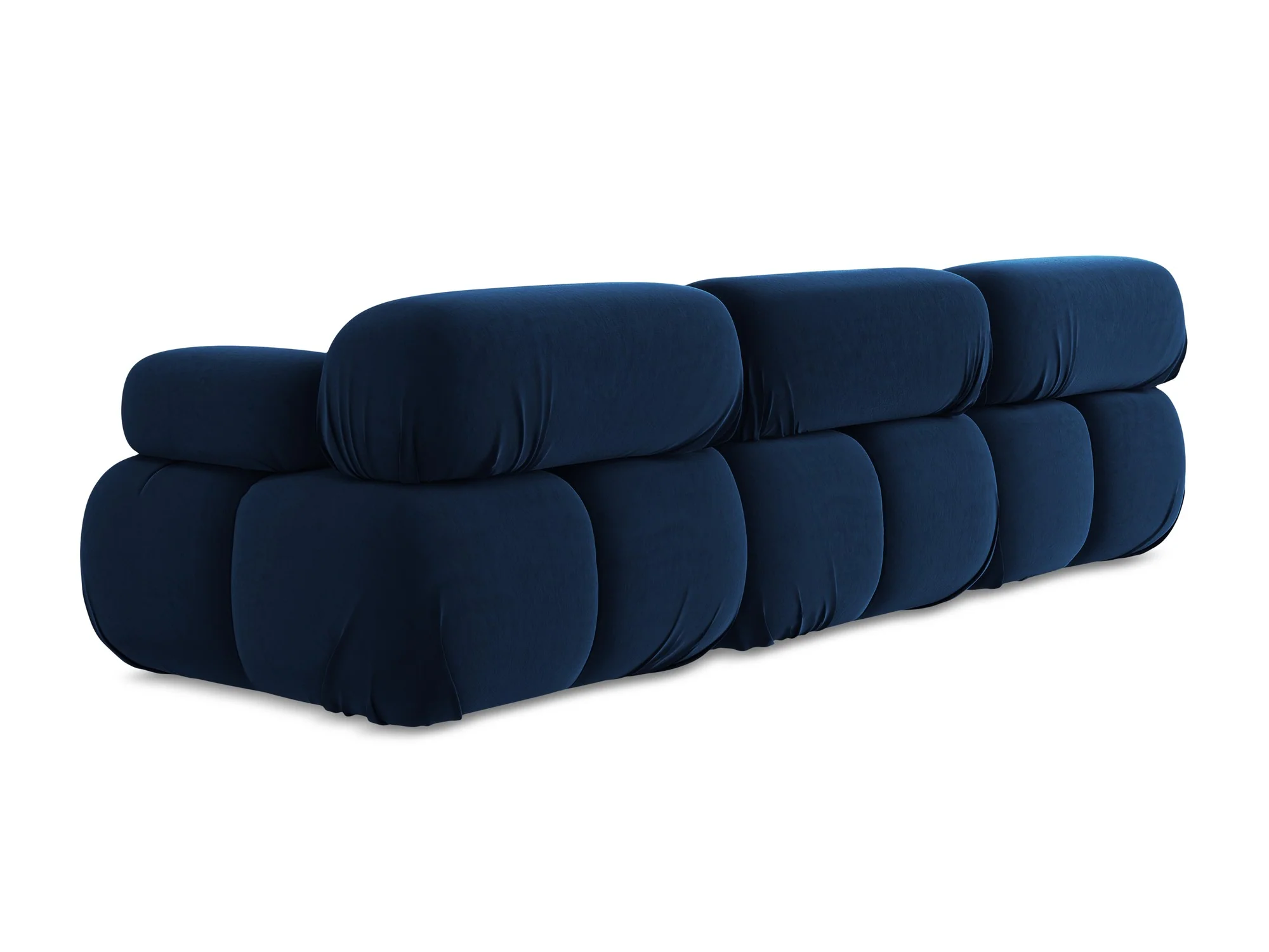 Sofa modułowa aksamitna 3-osobowa LOKUA granat królewski - Image 6