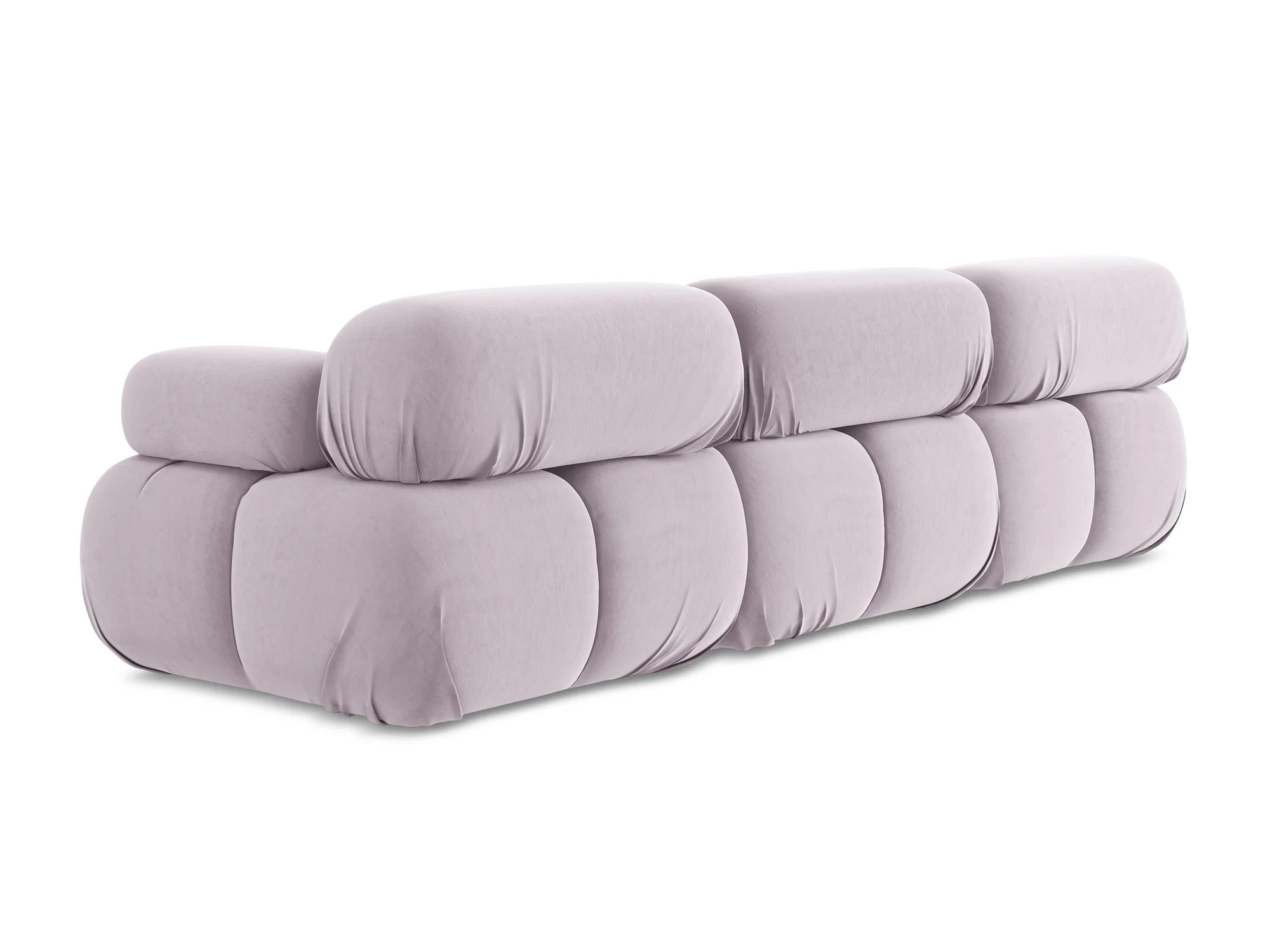 Sofa modułowa aksamitna 3-osobowa LOKUA lawendowy - Image 6