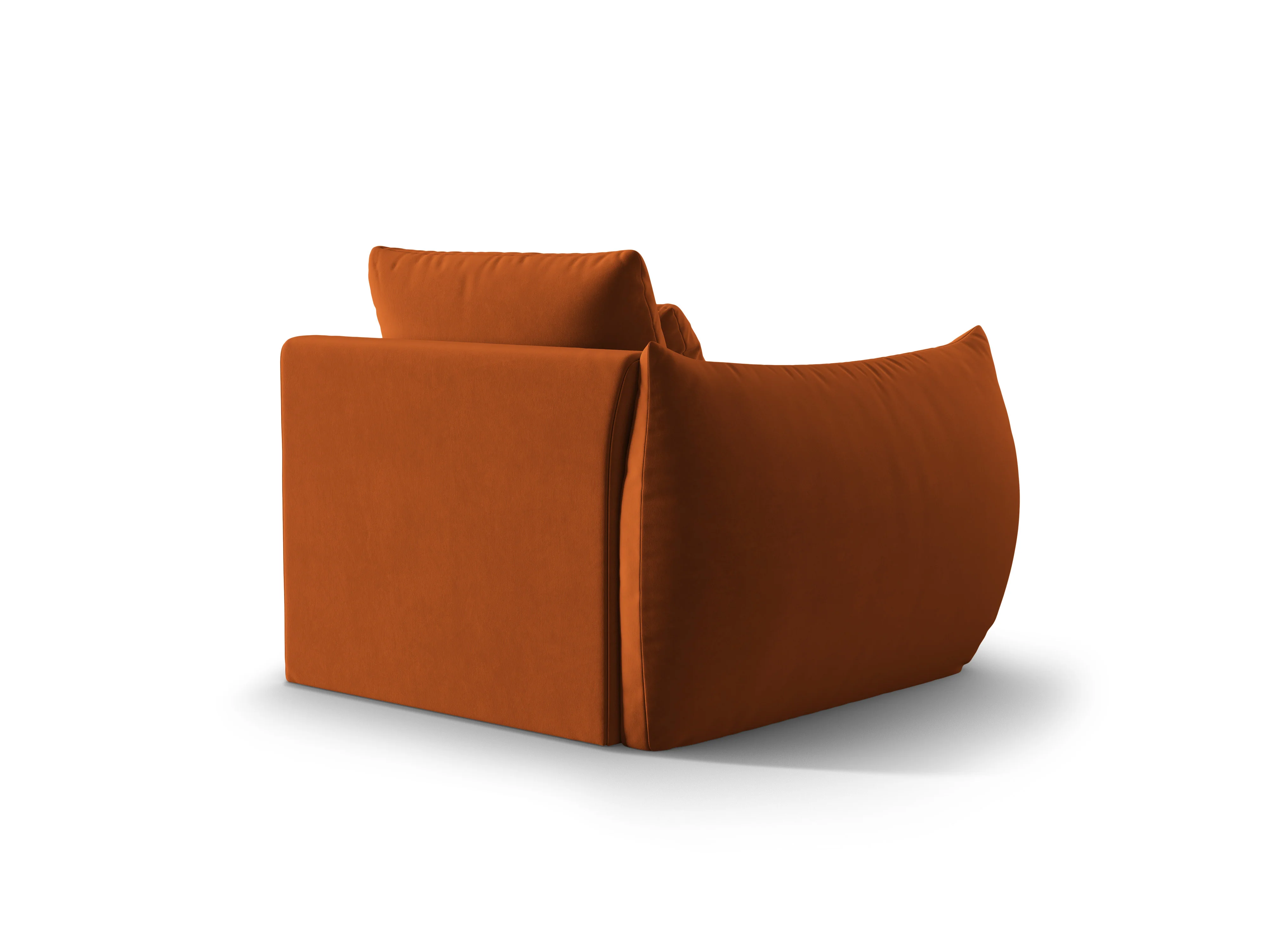 Sofa modułowa aksamitna BLOOM - element lewostronny terracotta - Image 5