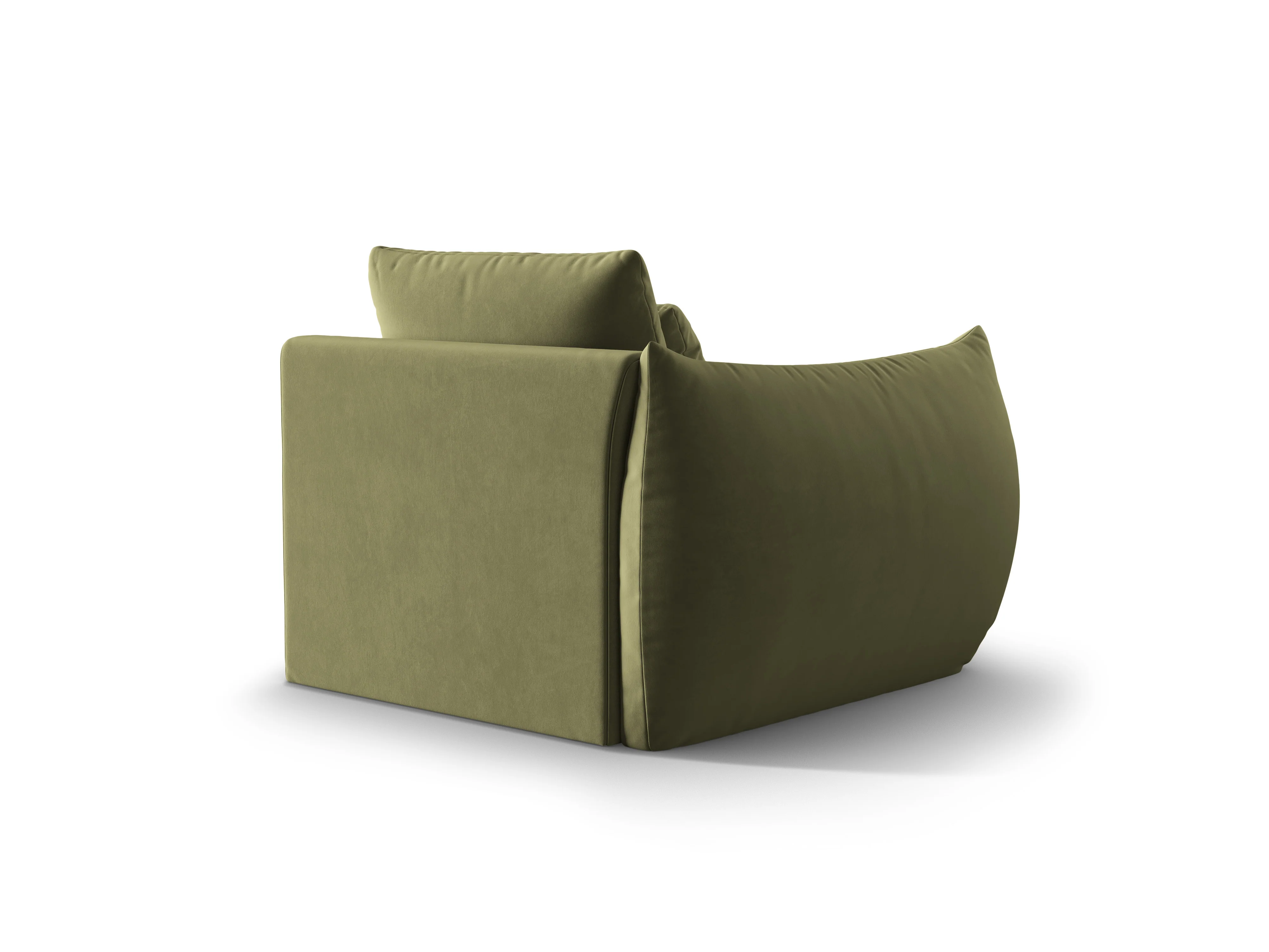 Sofa modułowa aksamitna BLOOM - element lewostronny zielony - Image 4