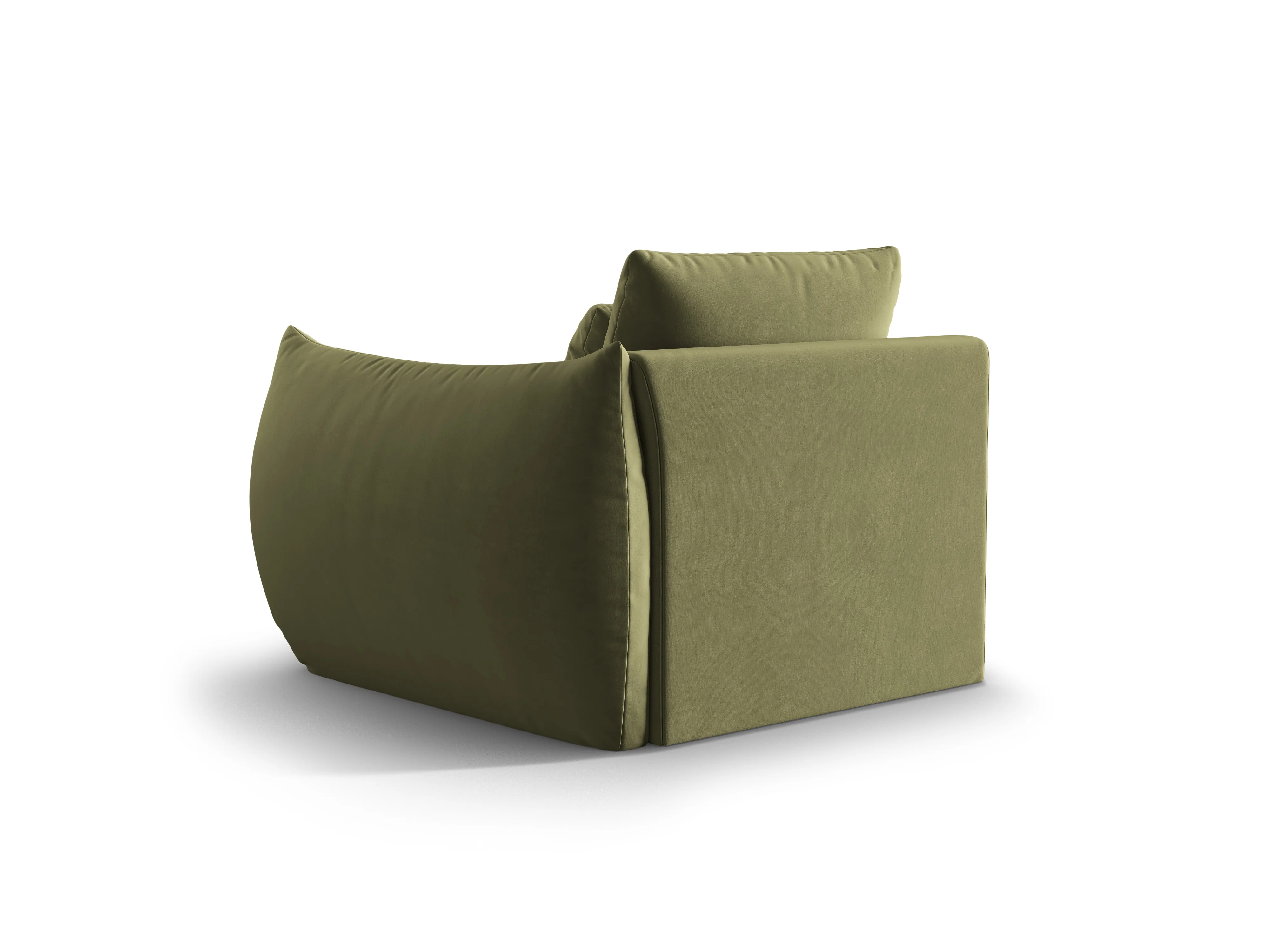Sofa modułowa aksamitna BLOOM - element prawostronny zielony - Image 5