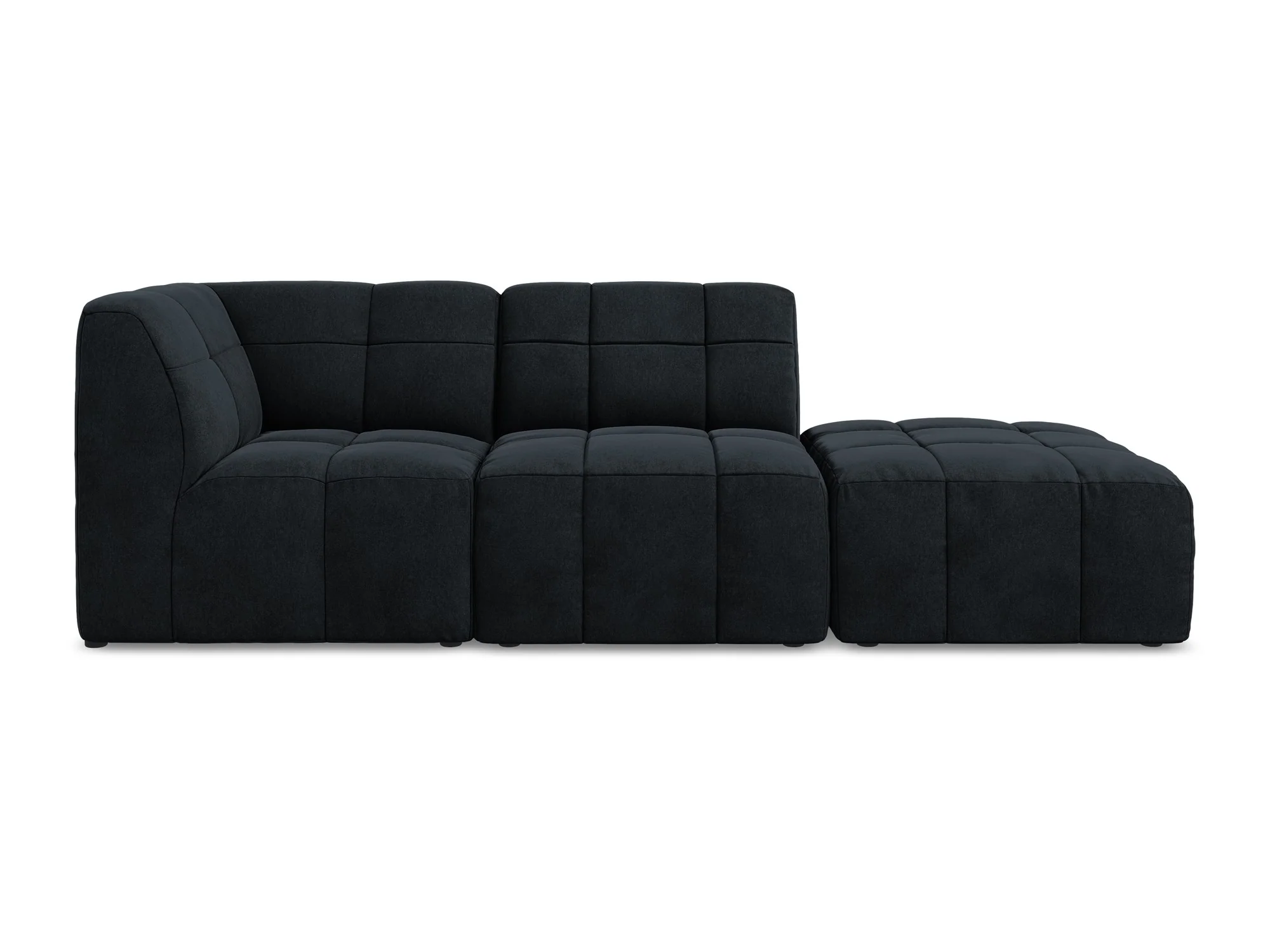 Sofa modułowa aksamitna lewostronna otwarta 3-osobowa ALOHA granat królewski - Image 3