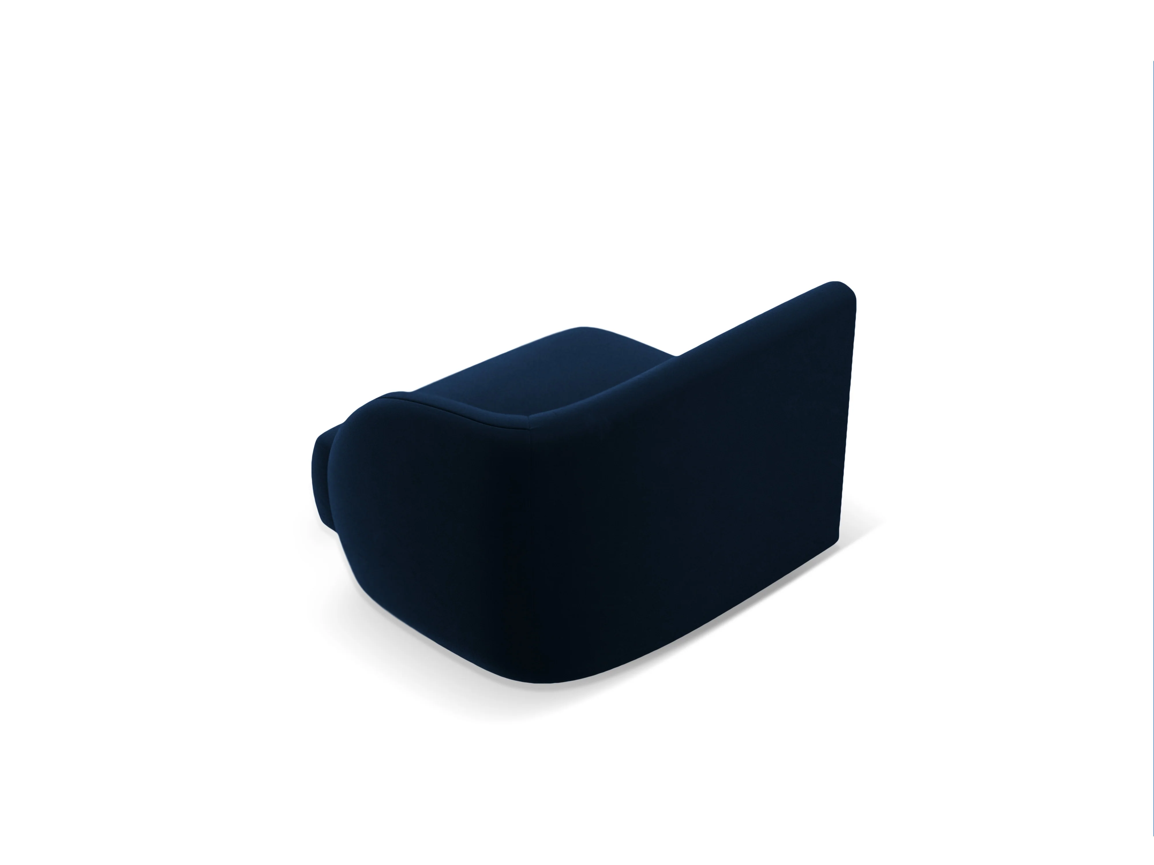 Sofa modułowa aksamitna MILEY - moduł prawostronny granat królewski - Image 4