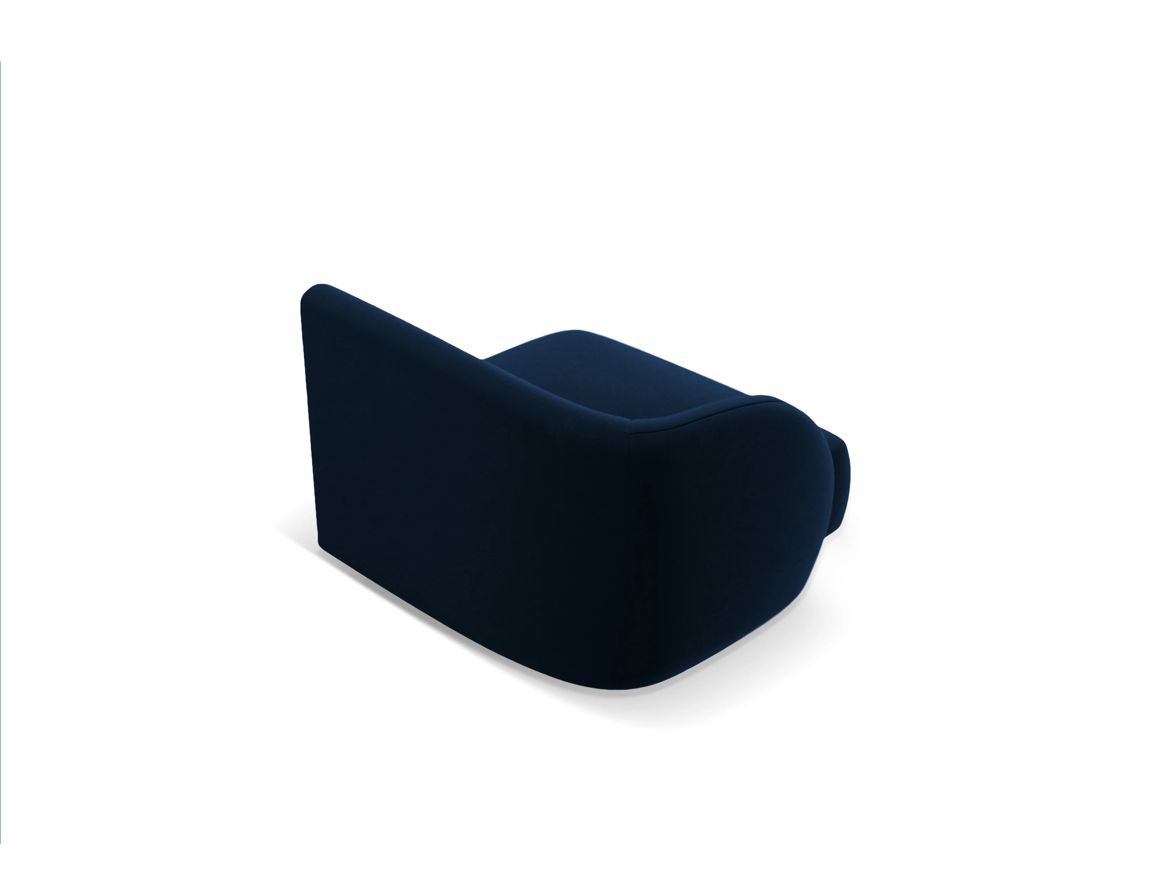 Sofa modułowa aksamitna MILEY - moduł lewostronny granat królewski - Image 4
