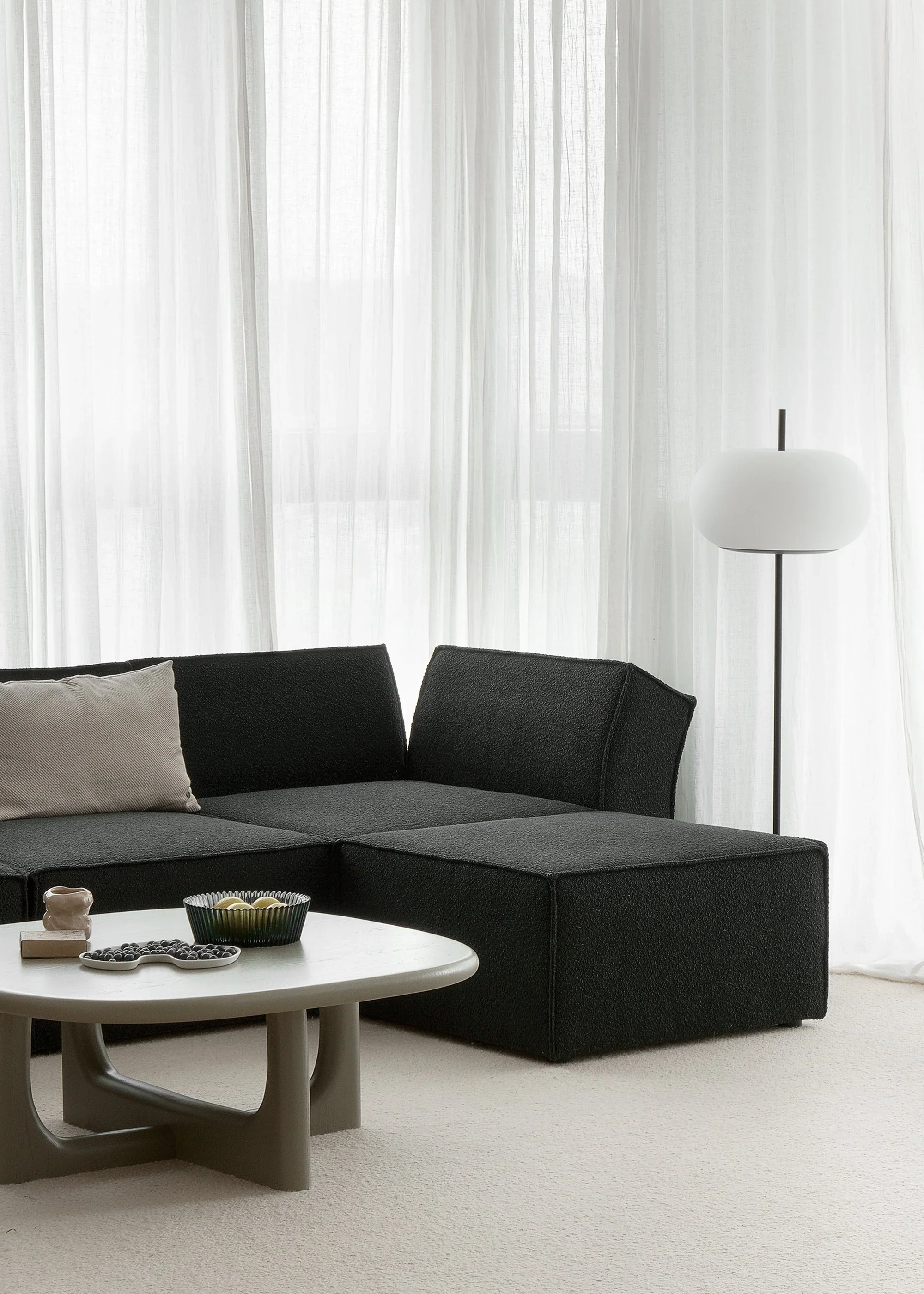 Sofa modułowa ANDO - puf szary - Image 2
