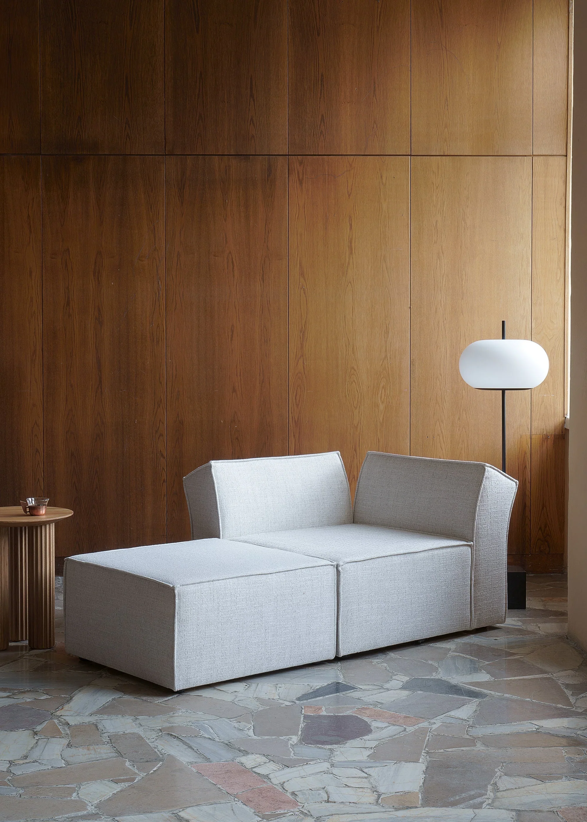 Sofa modułowa ANDO - puf szary - Image 3