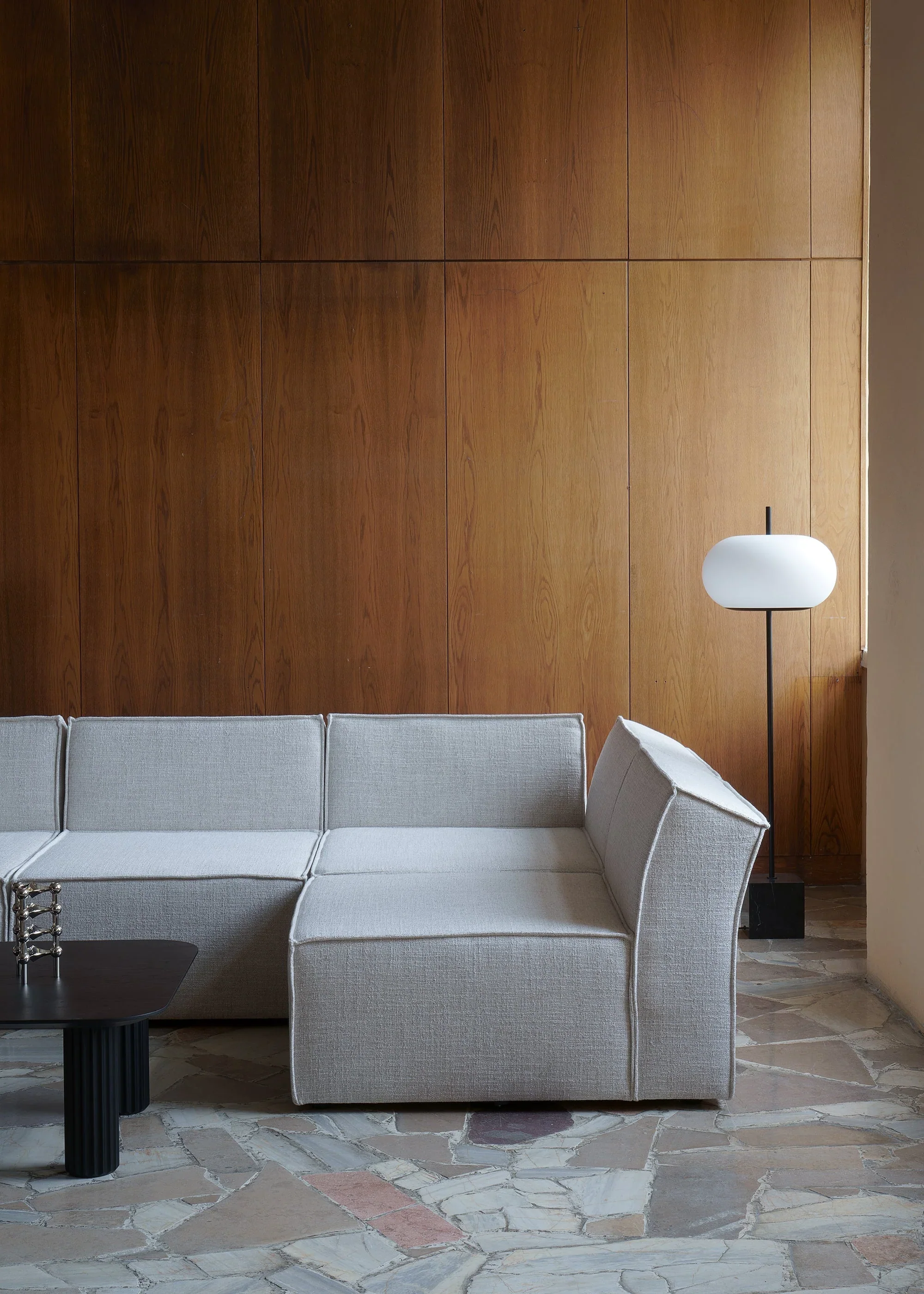 Sofa modułowa ANDO - puf szary - Image 7