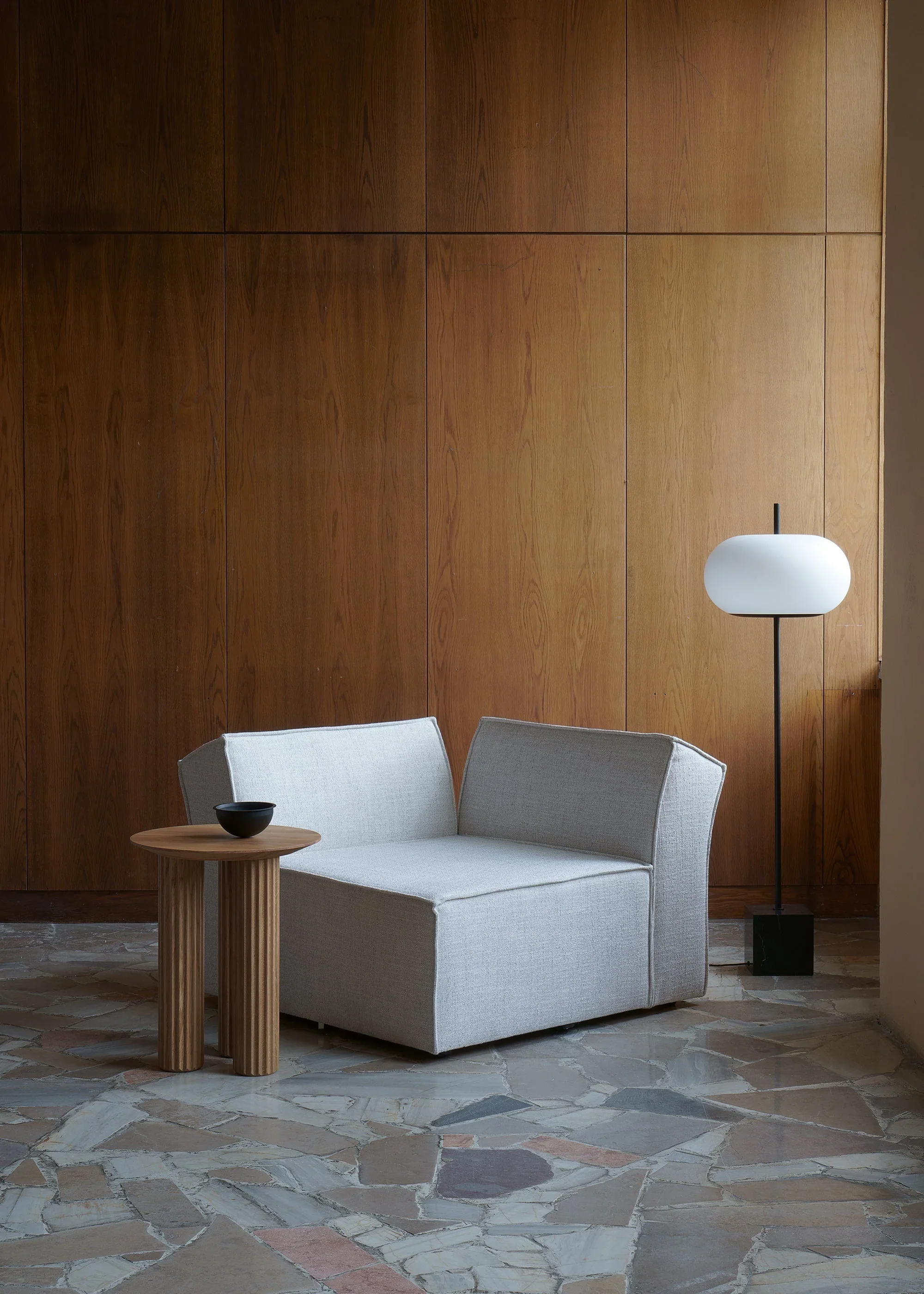 Sofa modułowa ANDO - puf szary - Image 9