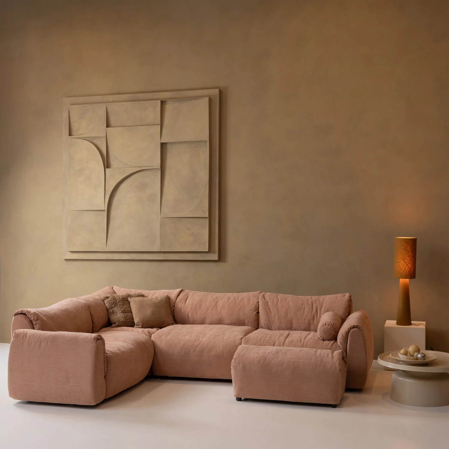 Sofa modułowa BAGGY - element różowy - Image 2