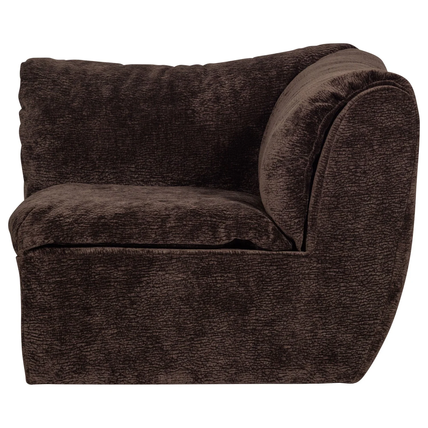 Sofa modułowa BAGGY 3D - element narożny ciemnobrązowy - Image 3