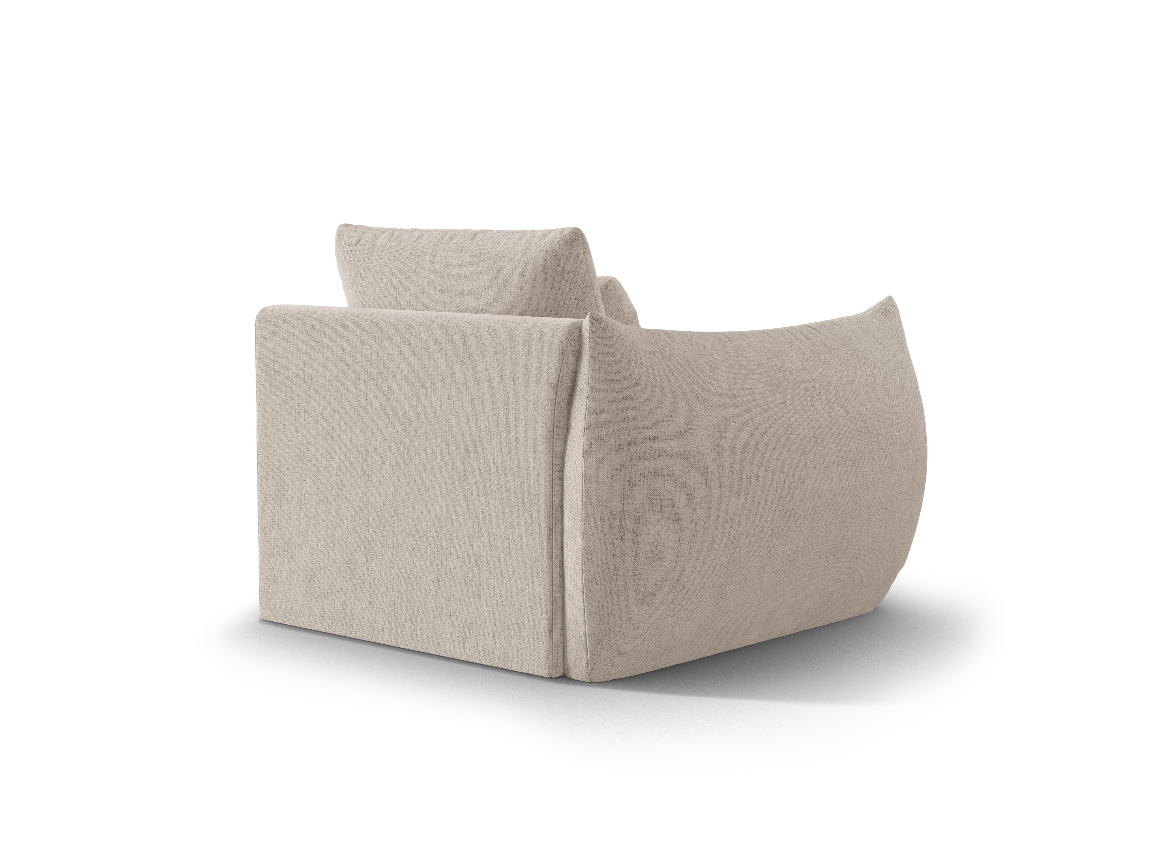 Sofa modułowa BLOOM - element lewostronny ciemnobeżowy szenil - Image 4