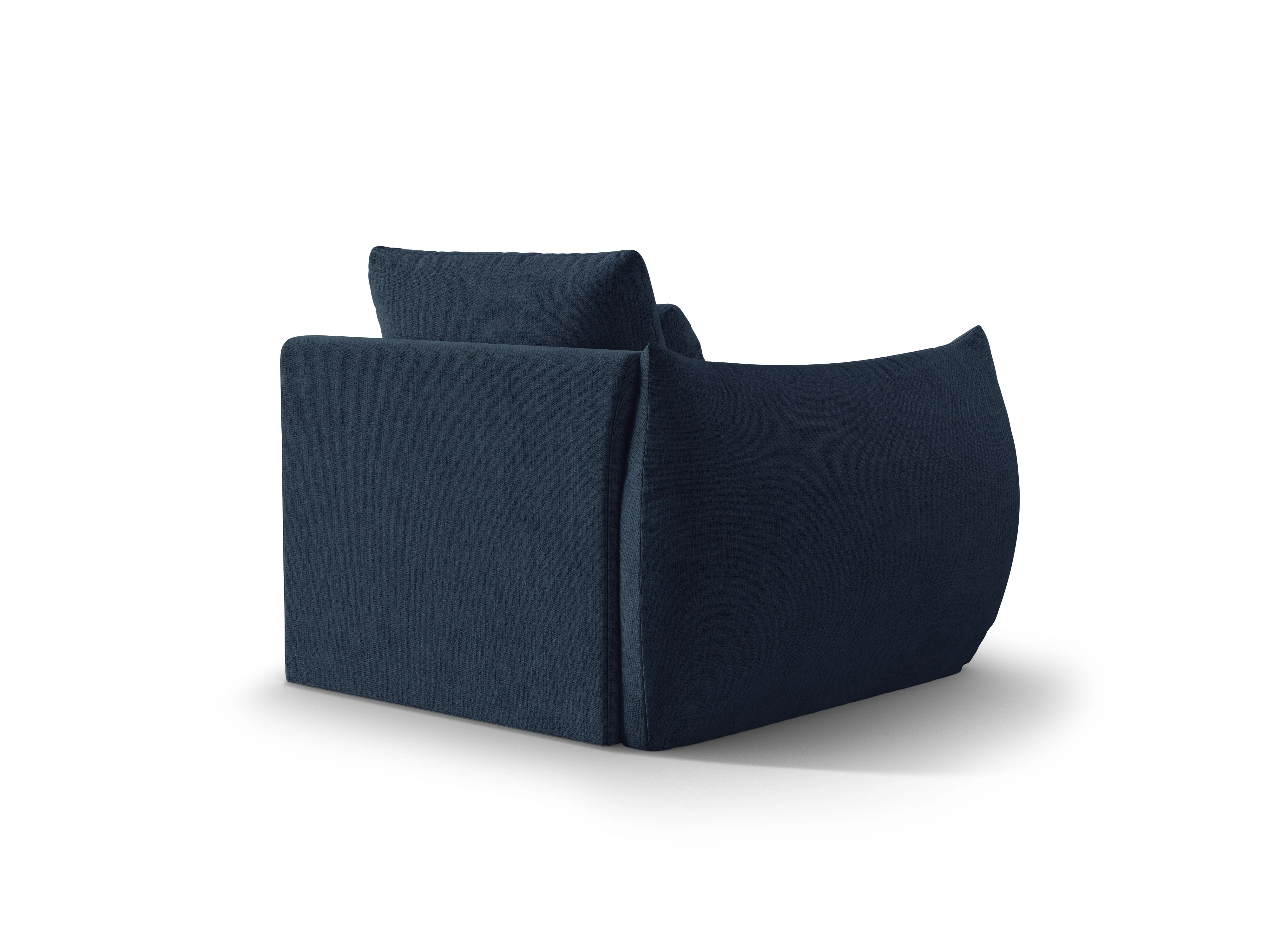 Sofa modułowa BLOOM - element lewostronny ciemnoniebieski szenil - Image 5