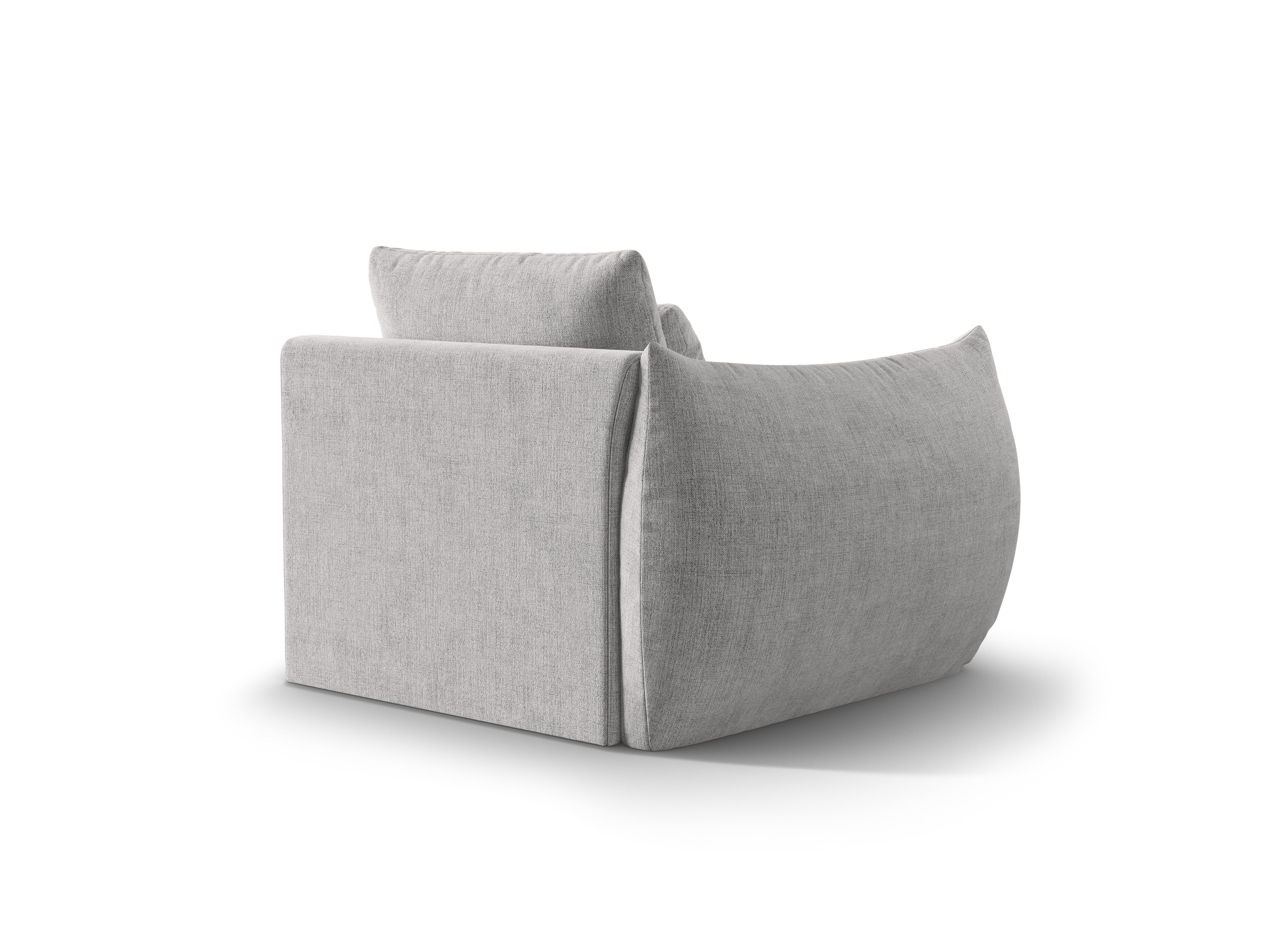 Sofa modułowa BLOOM - element lewostronny srebrny szenil - Image 5