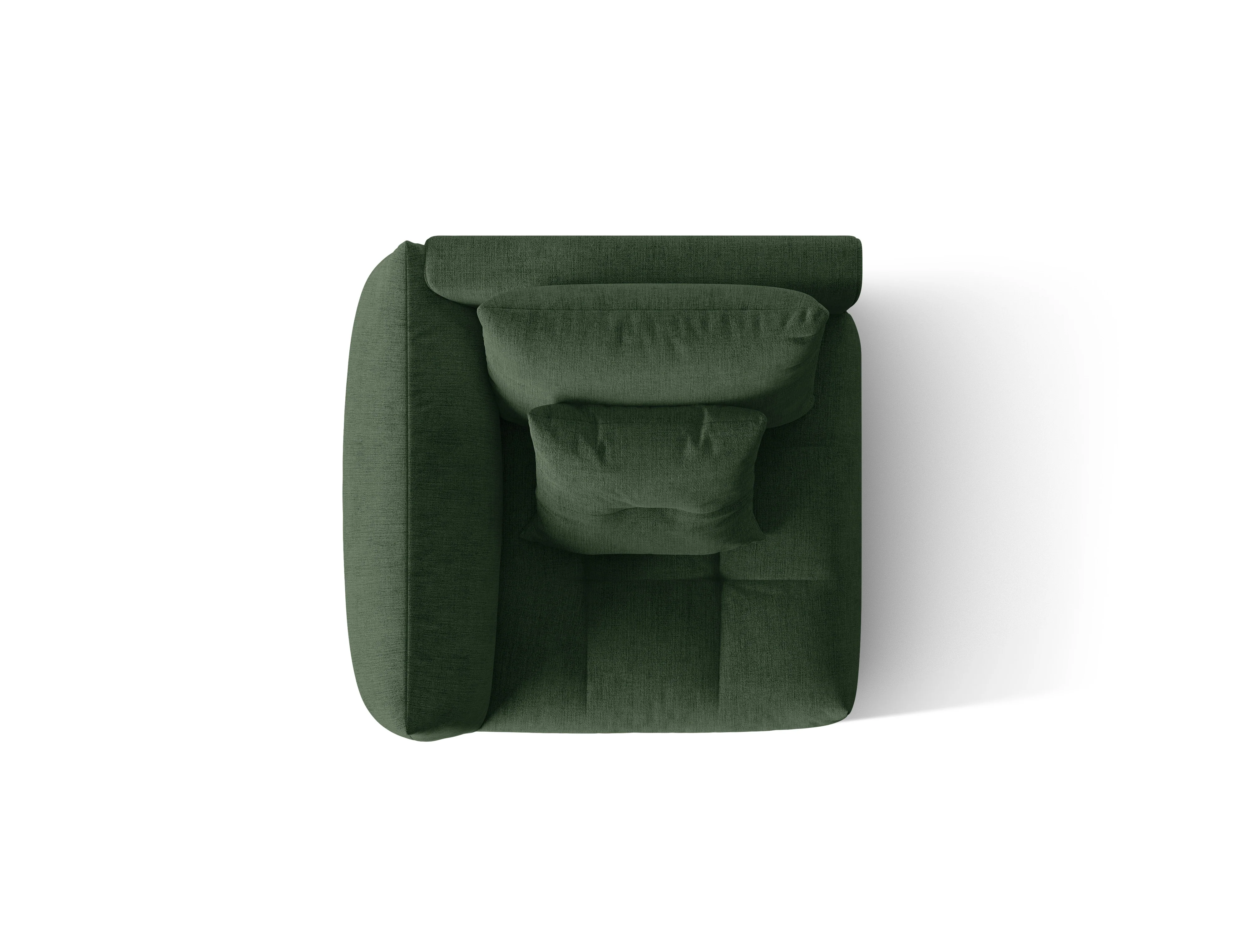 Sofa modułowa BLOOM - element lewostronny zielony szenil - Image 4