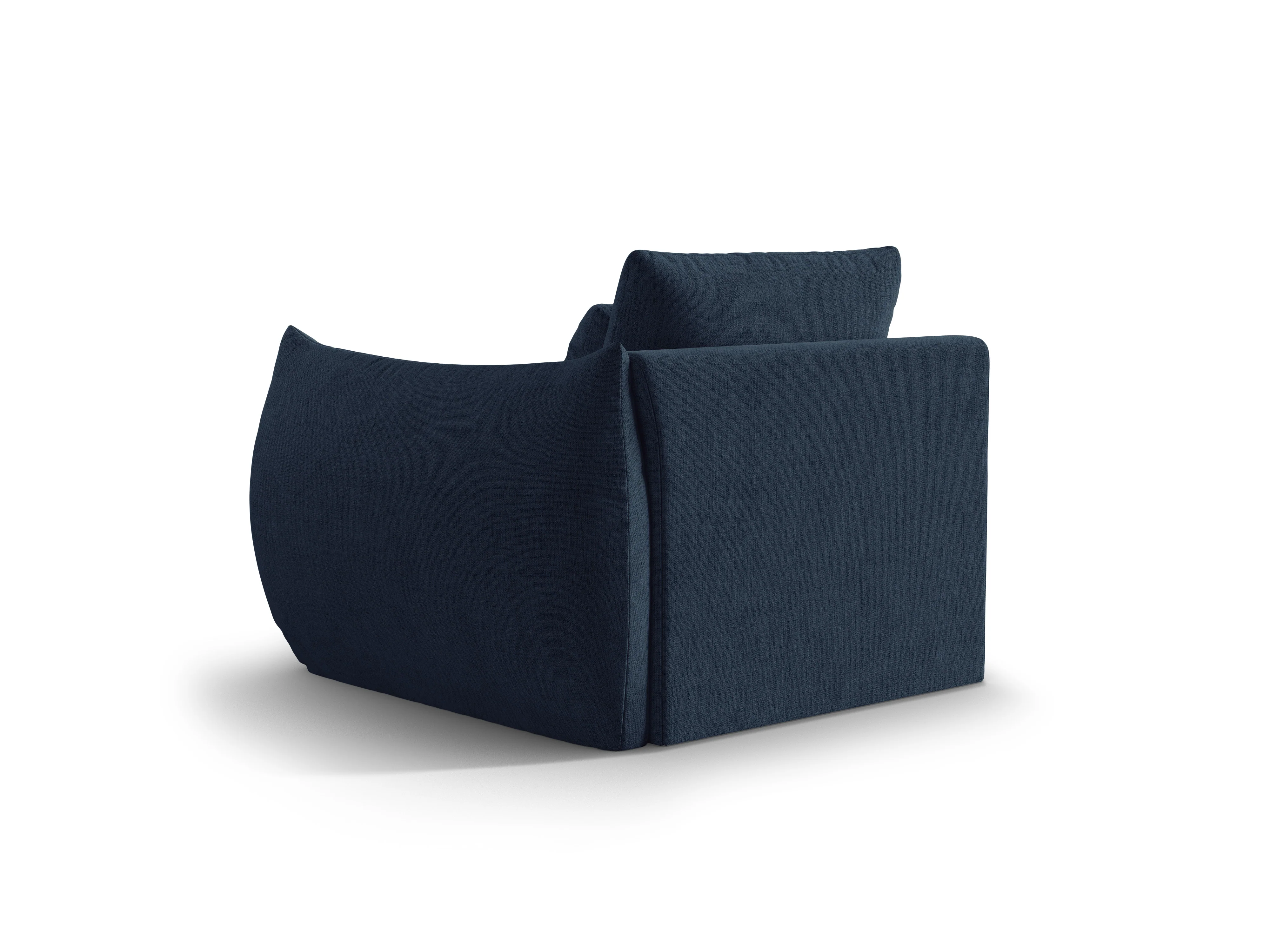 Sofa modułowa BLOOM - element prawostronny ciemnoniebieski szenil - Image 5