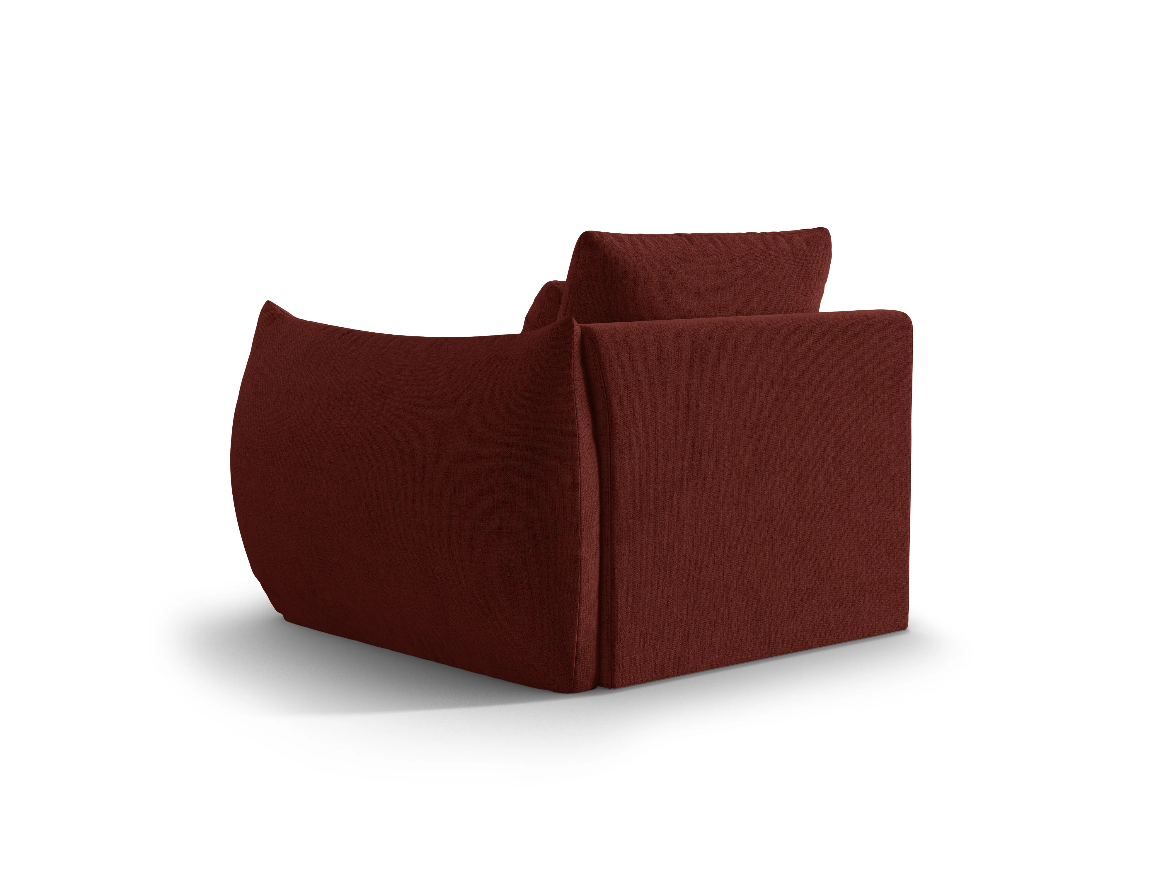 Sofa modułowa BLOOM - element prawostronny czerwony szenil - Image 5