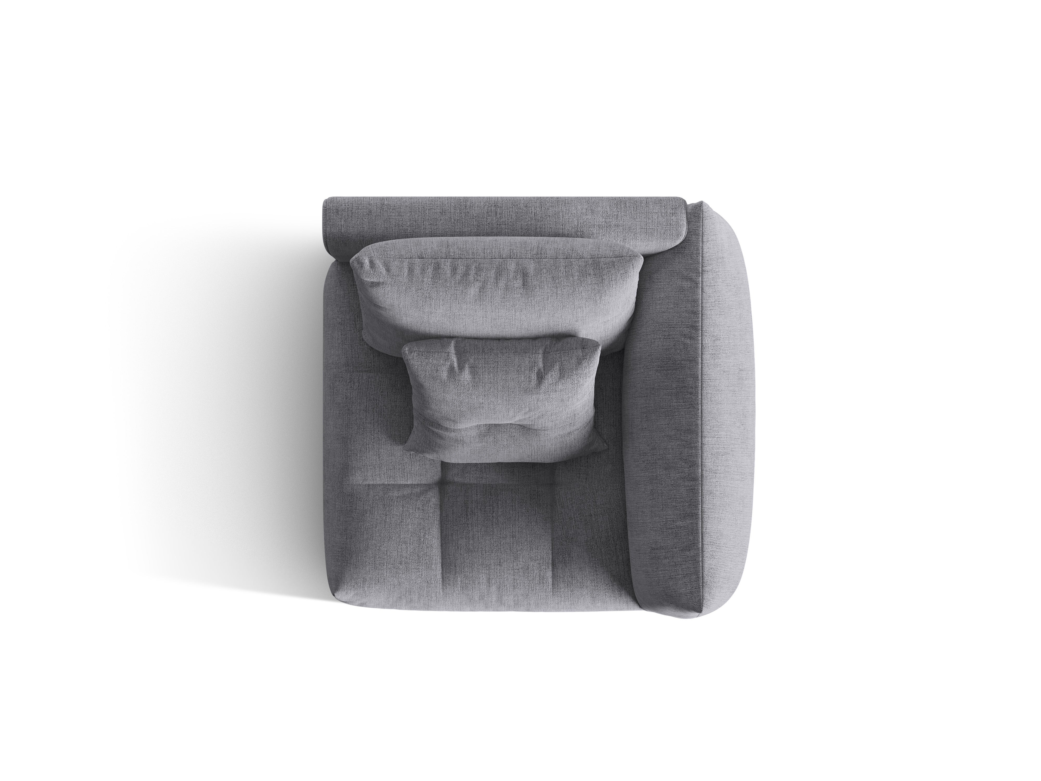 Sofa modułowa BLOOM - element prawostronny szary szenil - Image 4