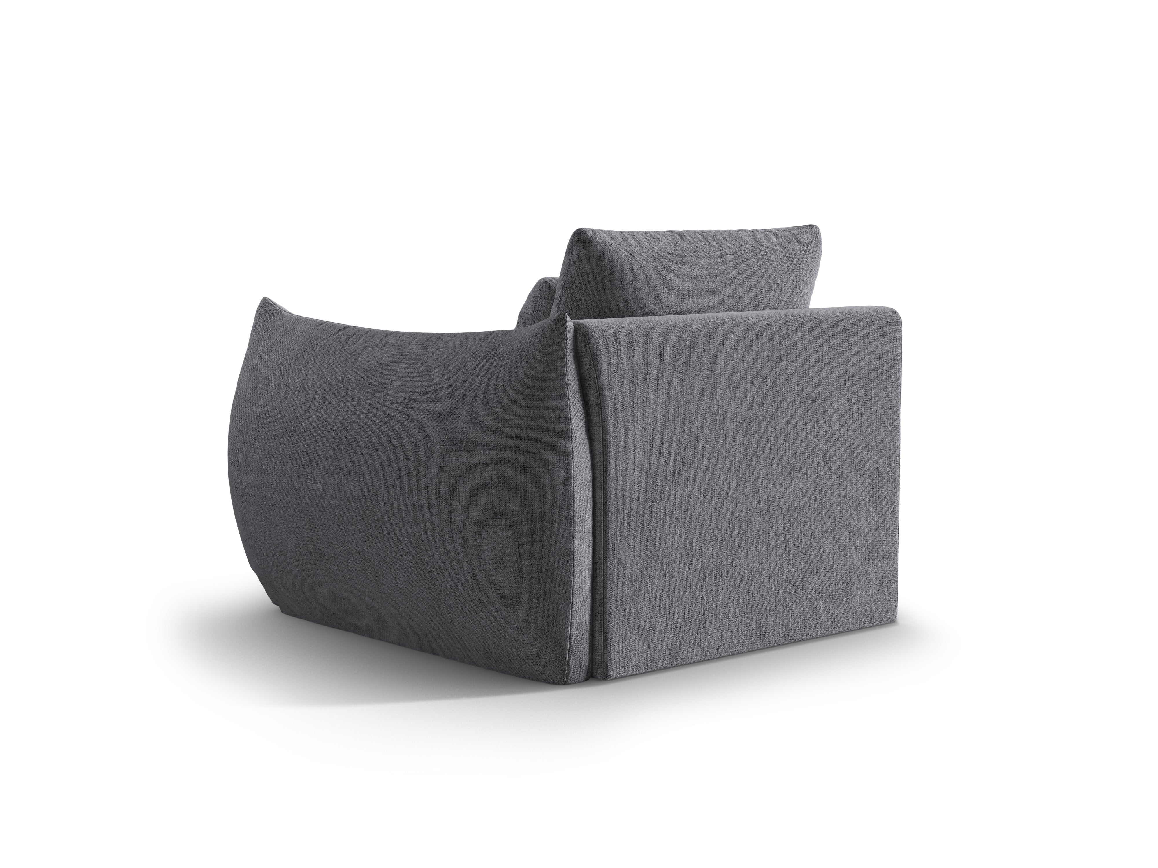 Sofa modułowa BLOOM - element prawostronny szary szenil - Image 5