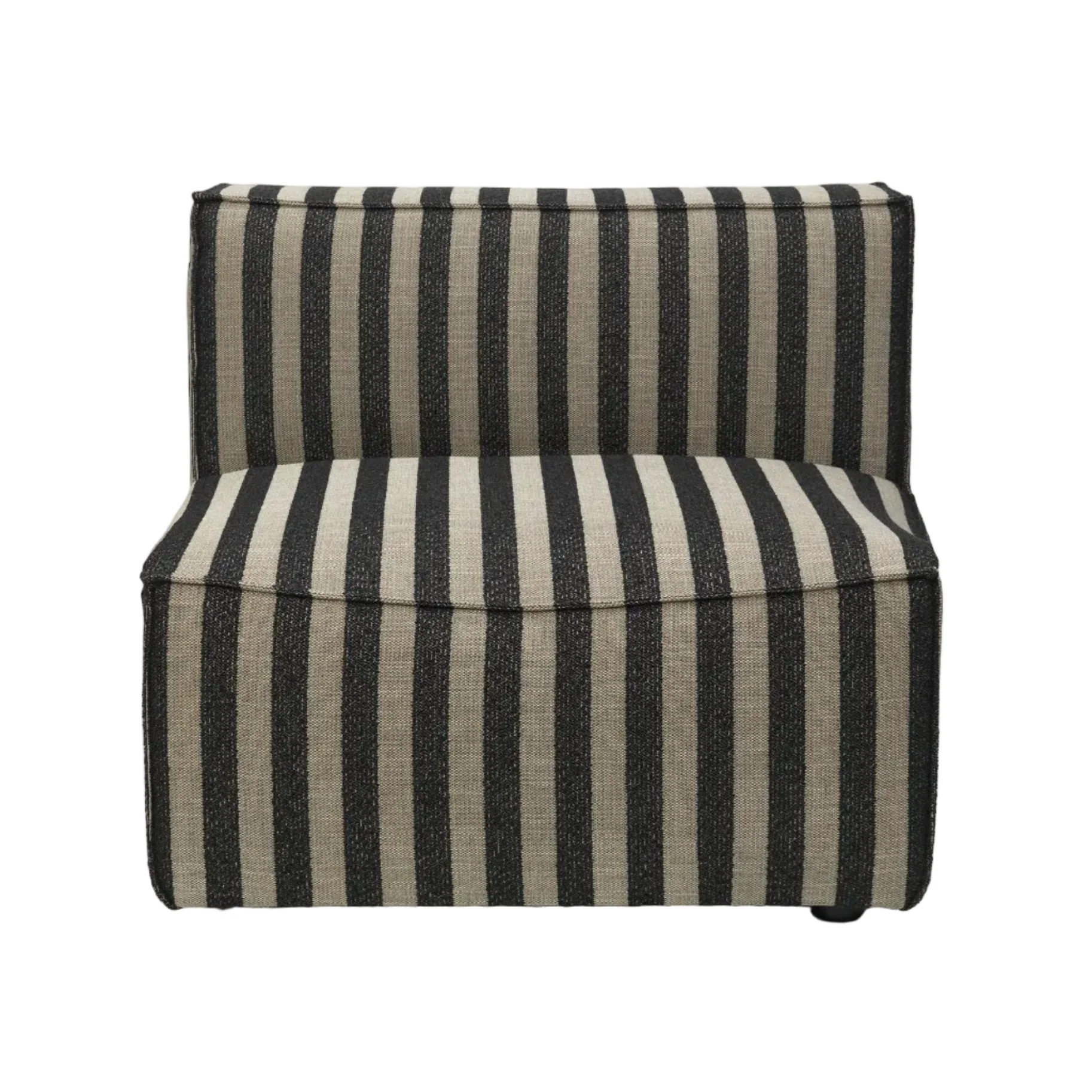 Sofa modułowa CATENA Louisiana - element środkowy czarny z piaskowym