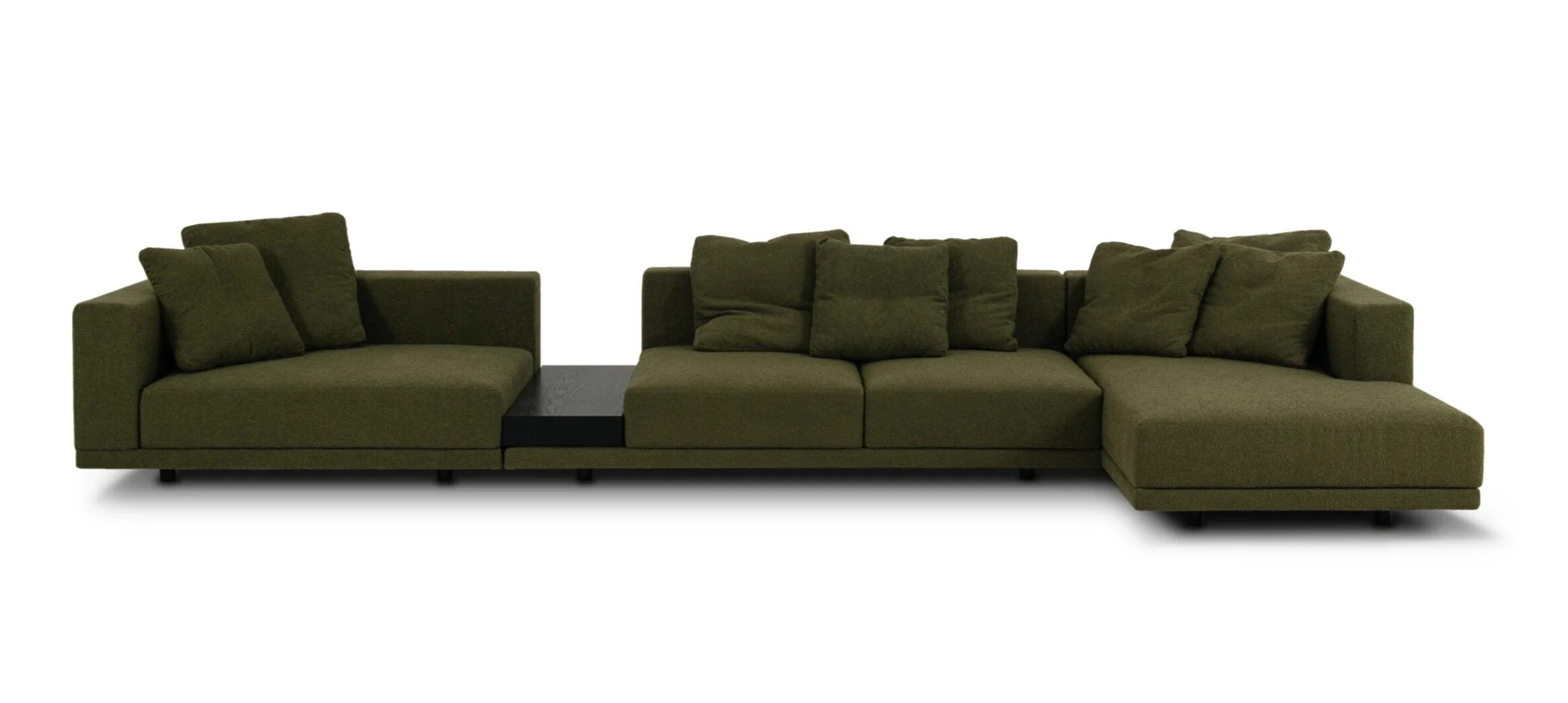 Sofa modułowa z półką CLASSIC czarna podstawa - Image 3