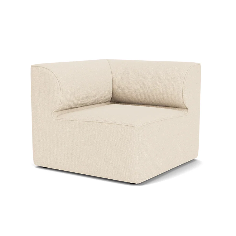 Sofa modułowa EAVE - moduł narożny lewostronny kremowy