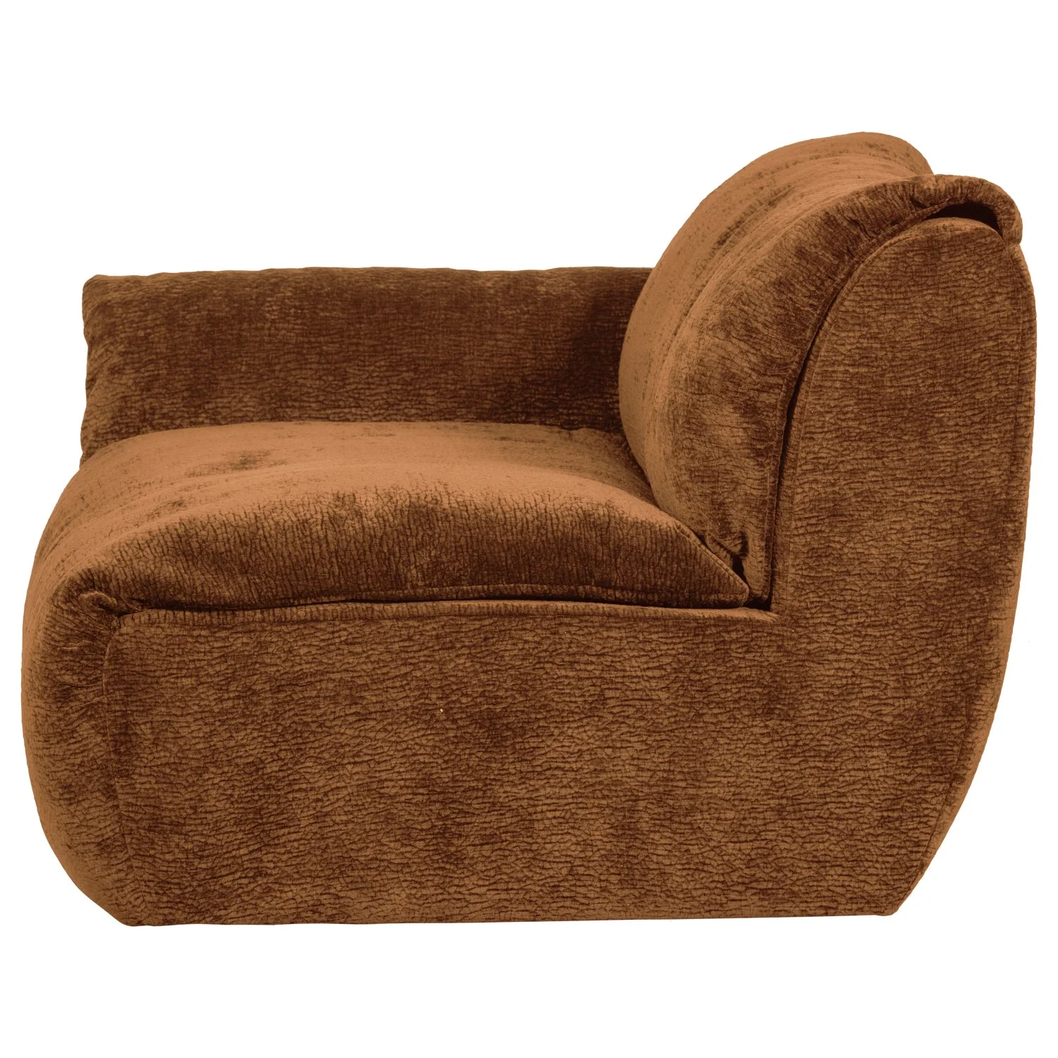 Sofa modułowa BAGGY 3D - element lewostronny brązowy - Image 4