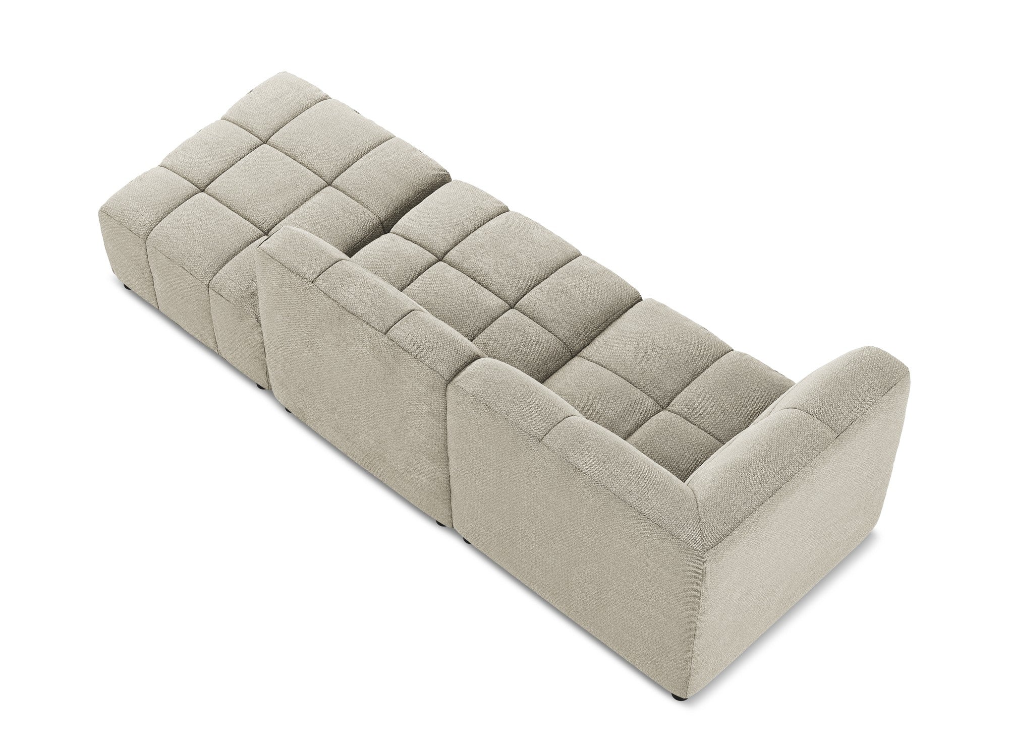 Sofa modułowa lewostronna otwarta 3-osobowa ALOHA taupe boucle - Image 5