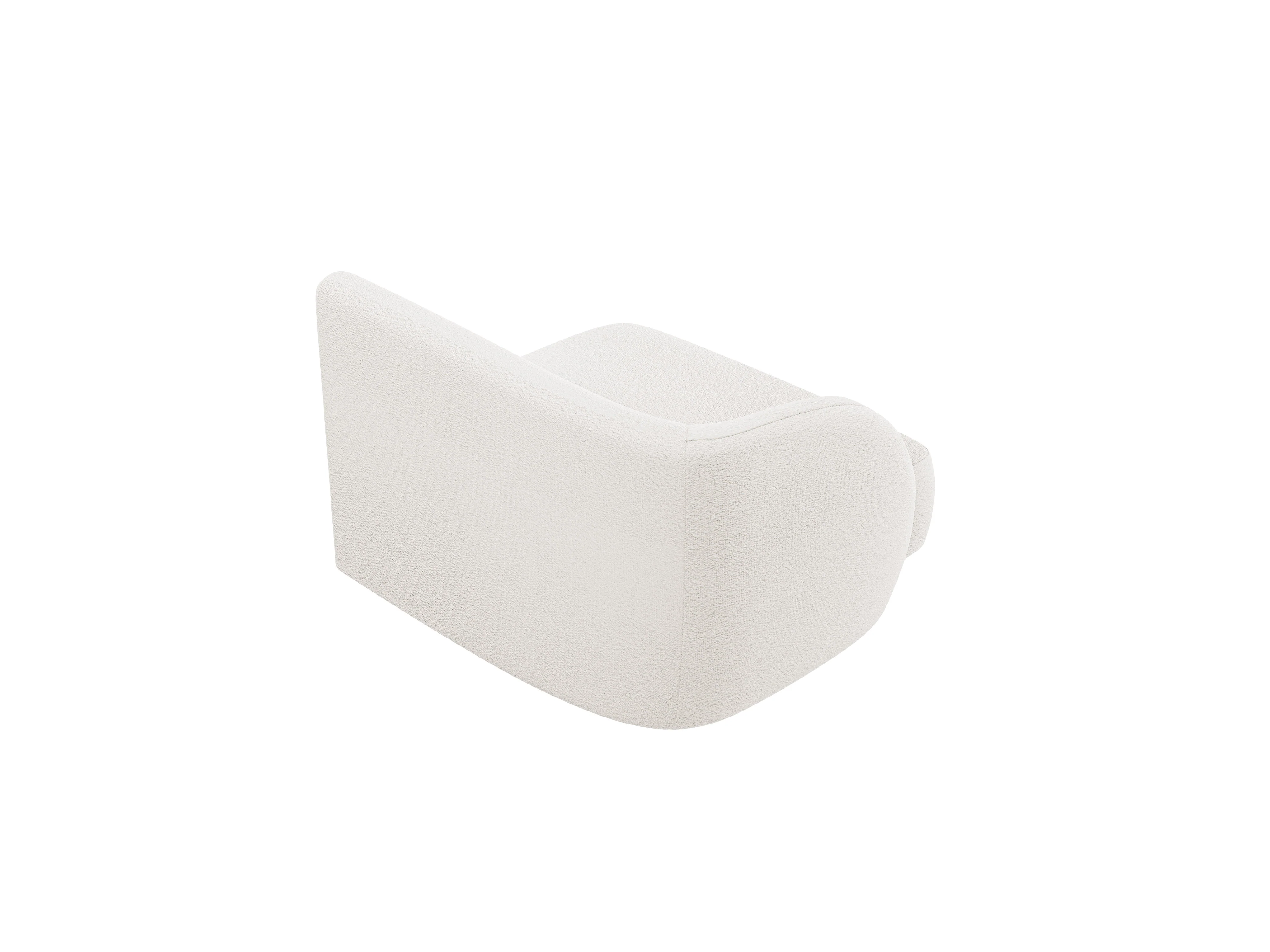 Sofa modułowa MILEY - moduł lewostronny biały boucle - Image 3