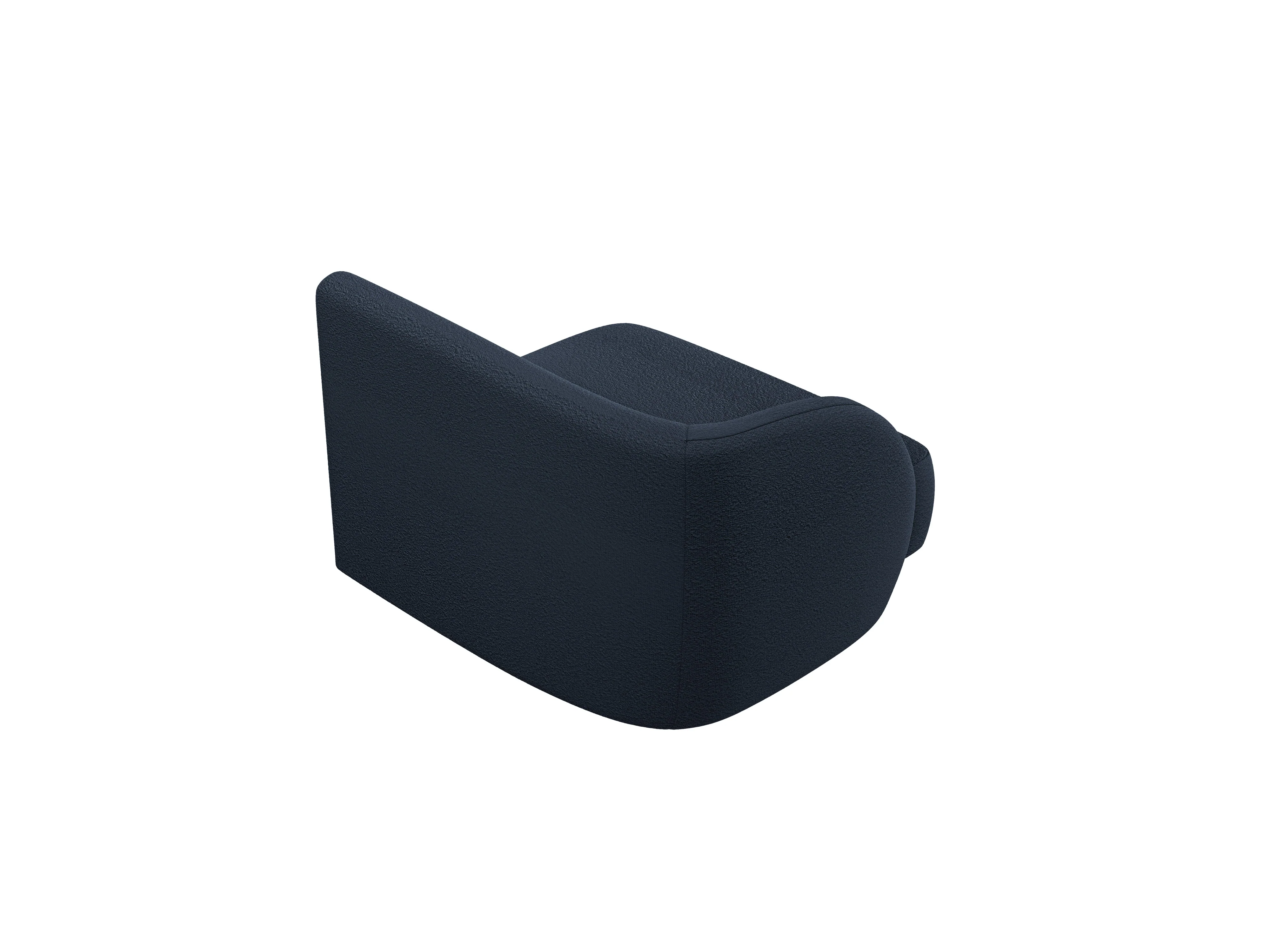 Sofa modułowa MILEY - moduł lewostronny ciemnoniebieski boucle - Image 3