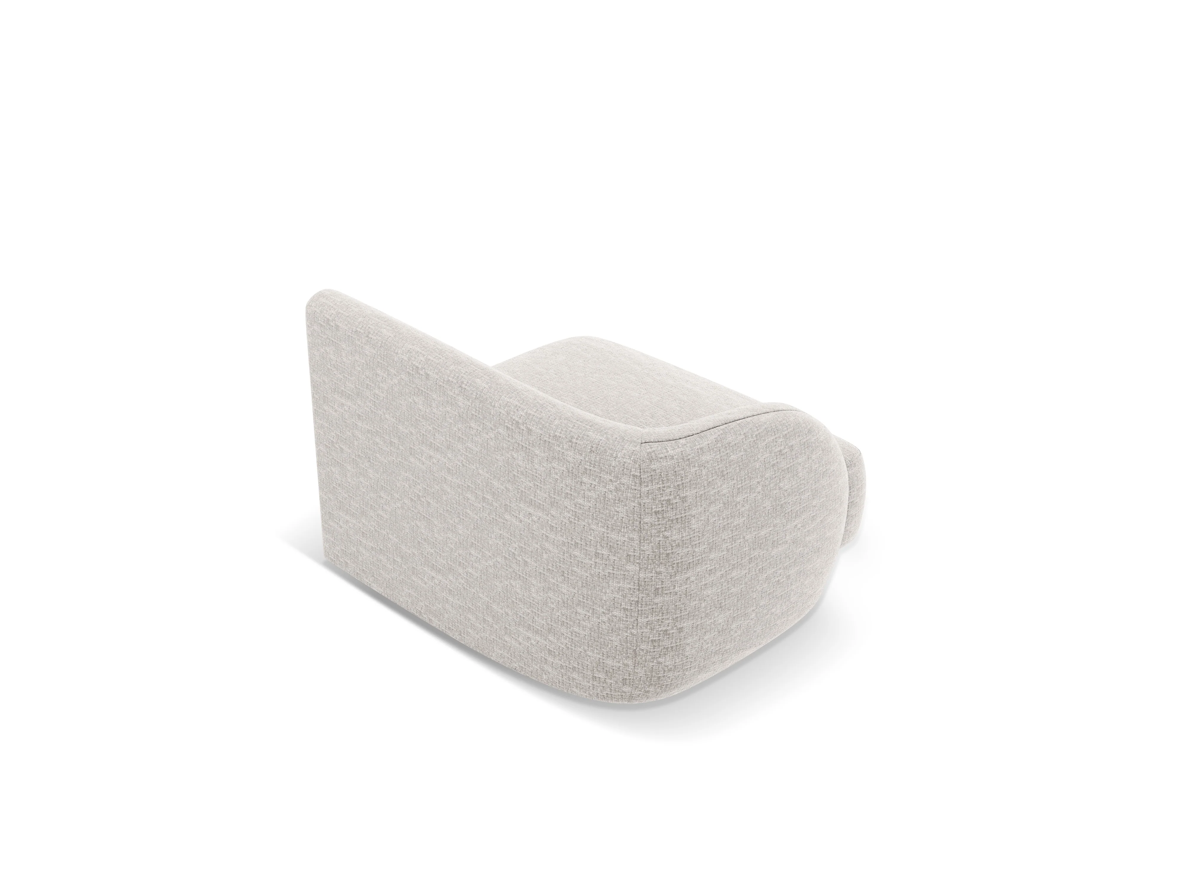 Sofa modułowa MILEY - moduł lewostronny szary szenil - Image 3