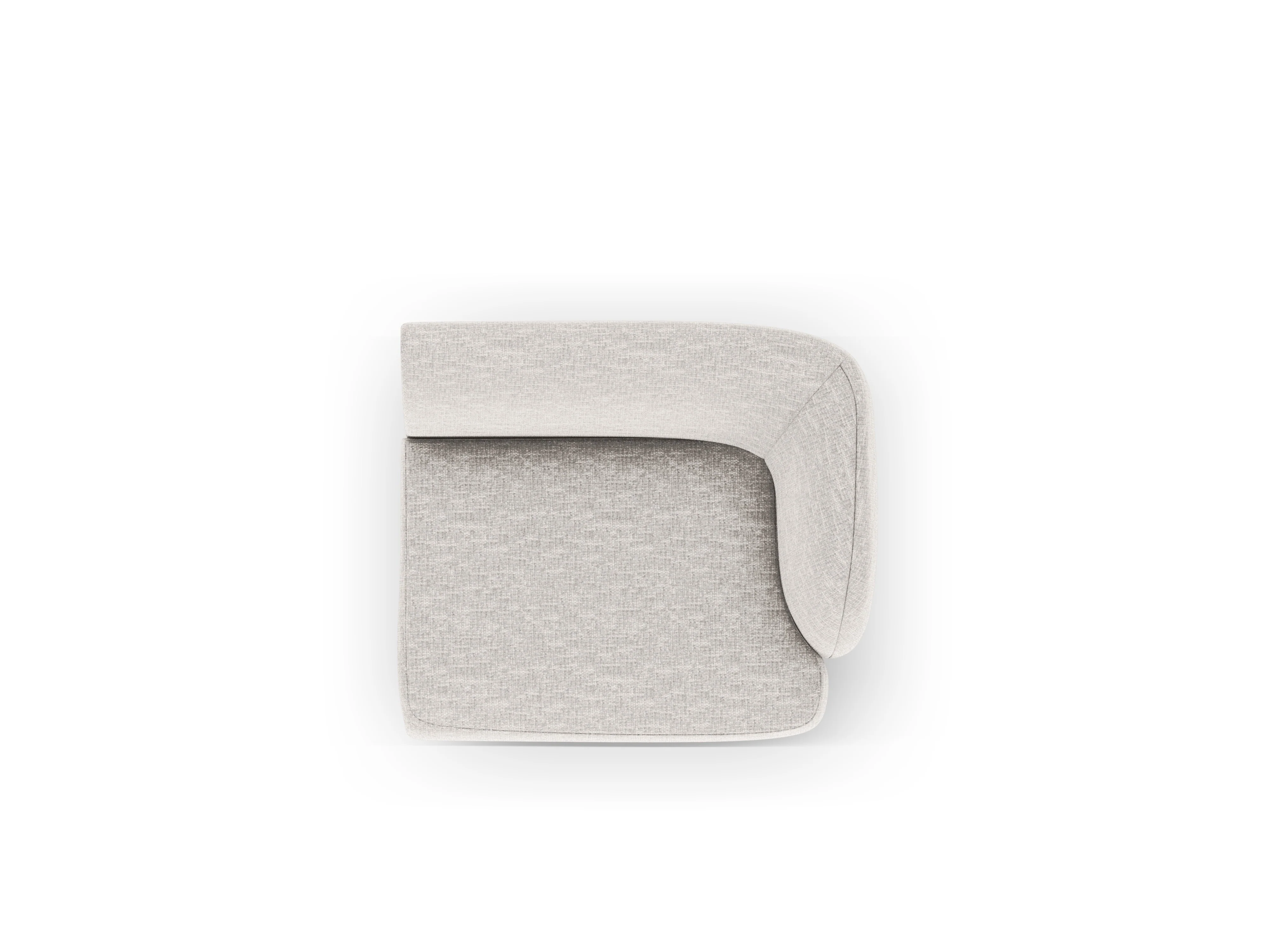 Sofa modułowa - moduł prawostronny MILEY szary szenil - Image 3