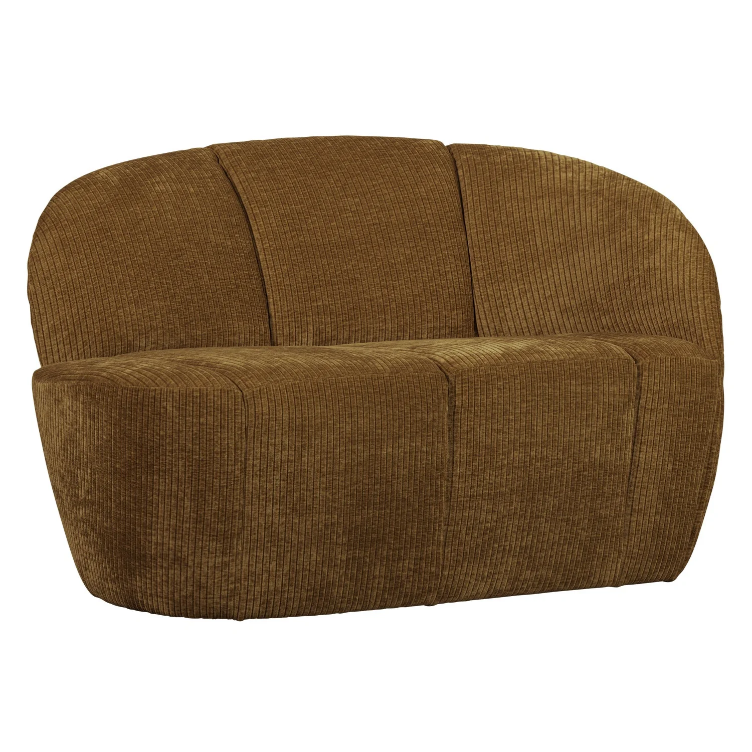 Sofa prawostronna 2-osobowa MOJO ciemny miodowy sztruks - Image 5