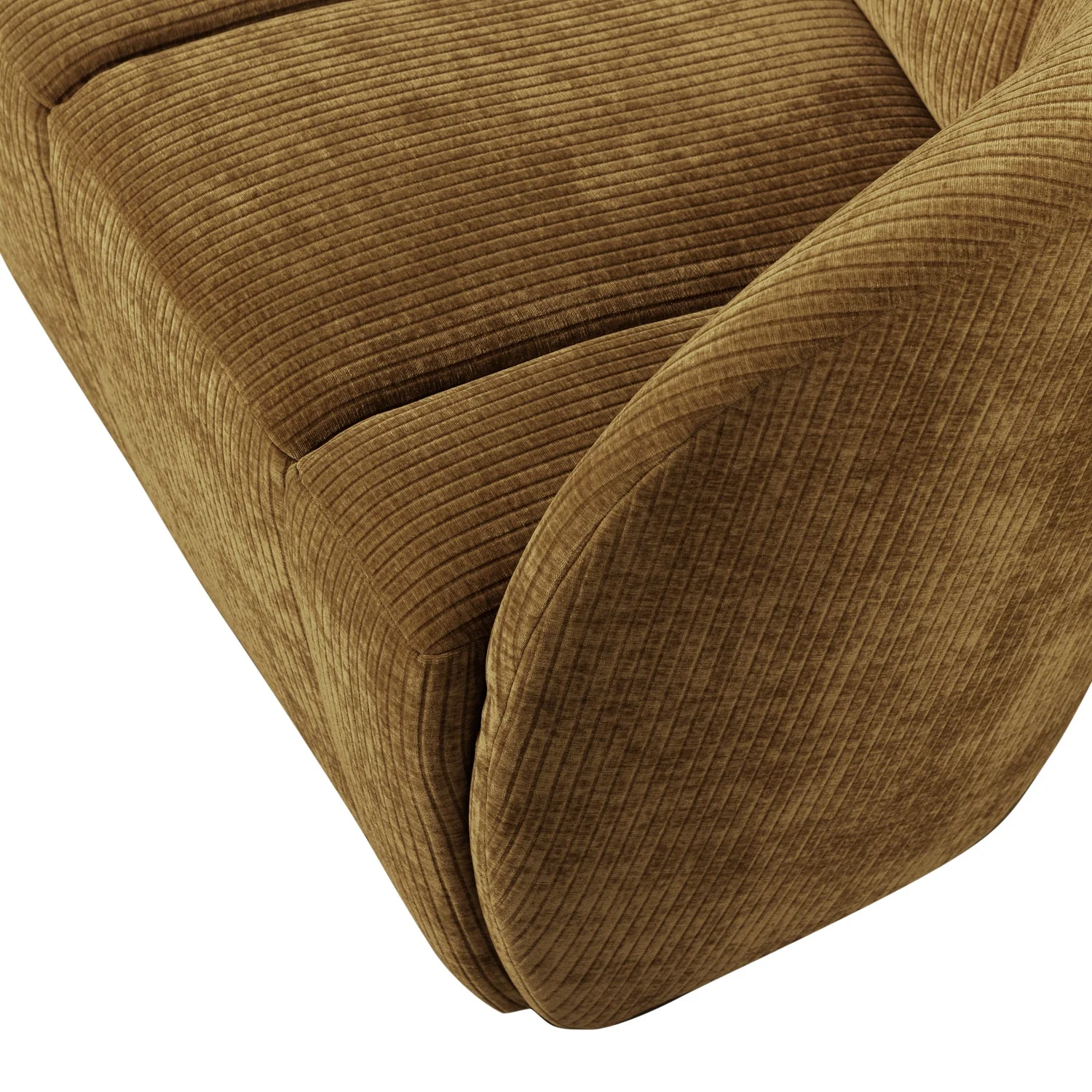 Sofa prawostronna 2-osobowa MOJO ciemny miodowy sztruks - Image 6