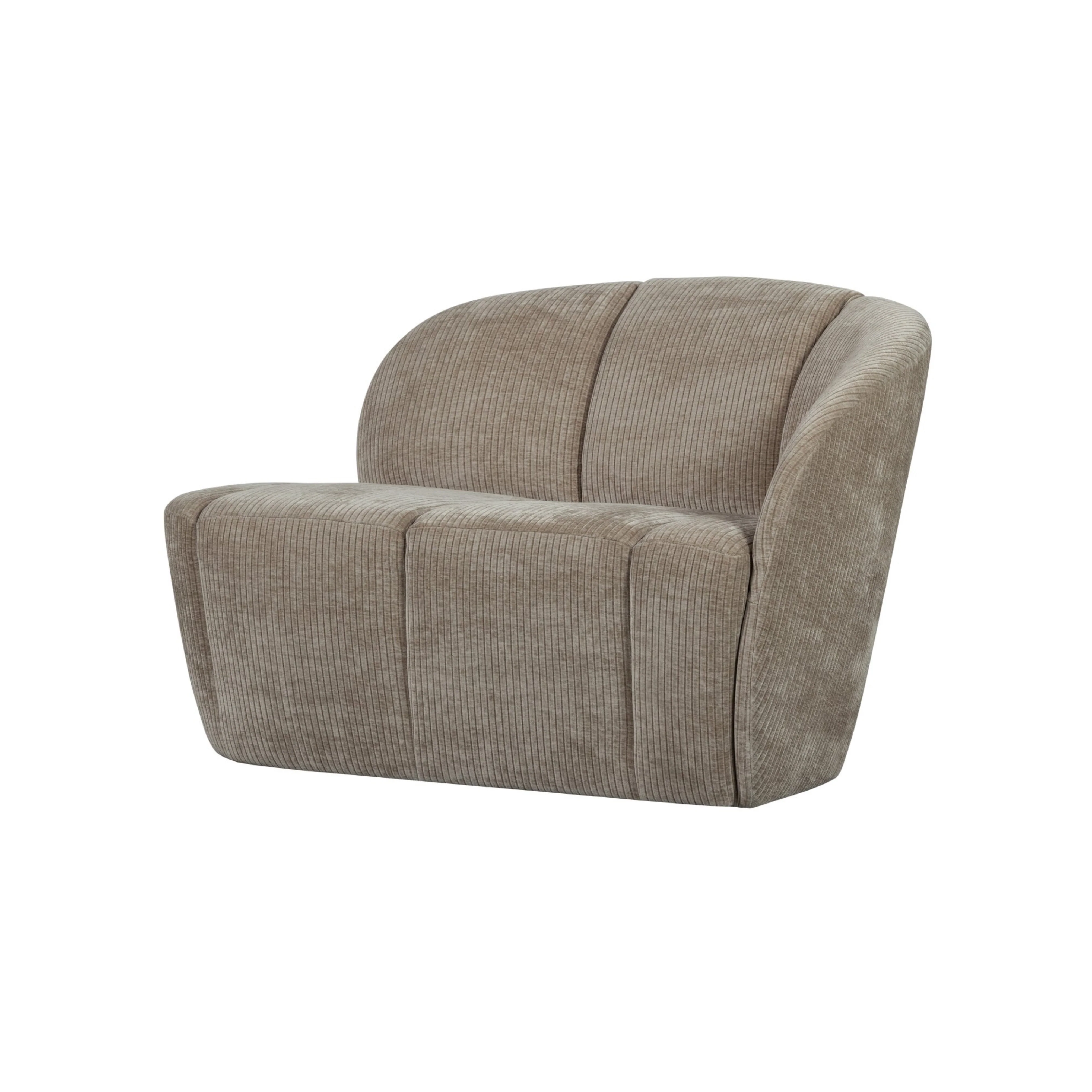 Sofa prawostronna 2-osobowa MOJO ciemny piaskowy sztruks - Image 2