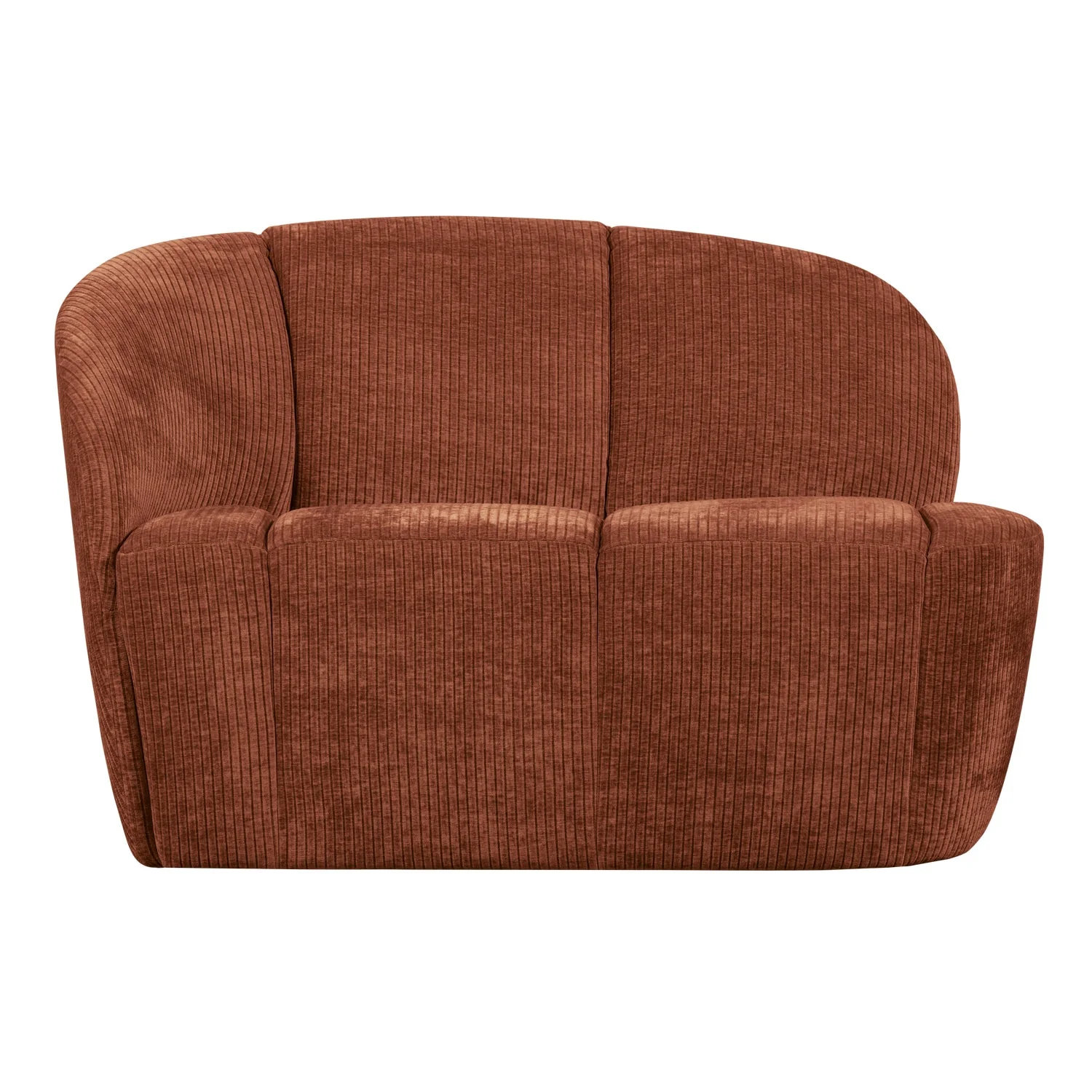 Sofa lewostronna 2-osobowa MOJO rdzawy brązowy sztruks - Image 2