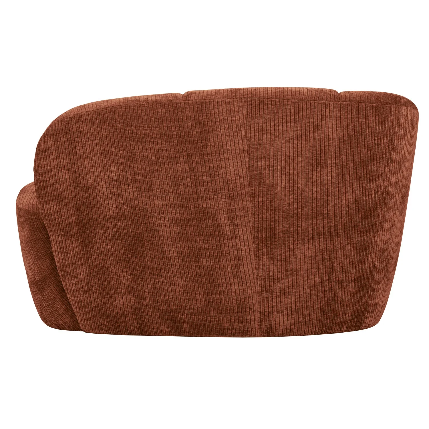 Sofa lewostronna 2-osobowa MOJO rdzawy brązowy sztruks - Image 4
