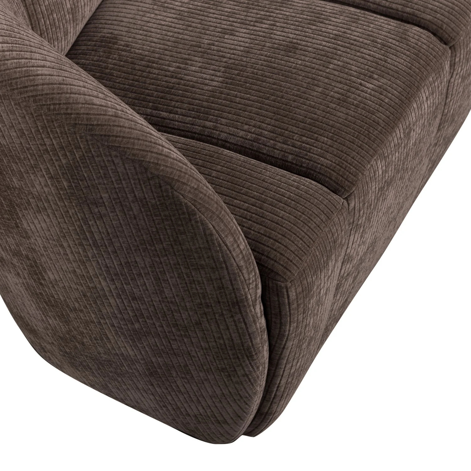 Sofa lewostronna 2-osobowa MOJO ciemnobrązowy sztruks - Image 7