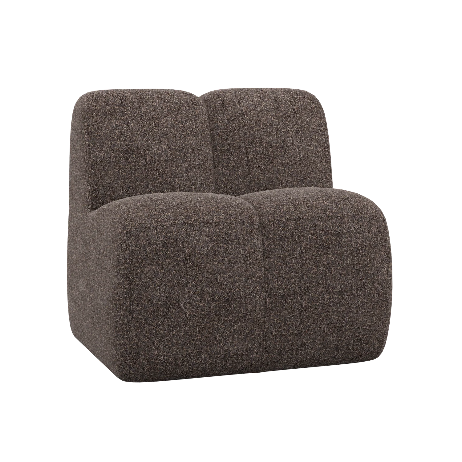 Fotel / moduł MOJO BENCH brązowy baranek