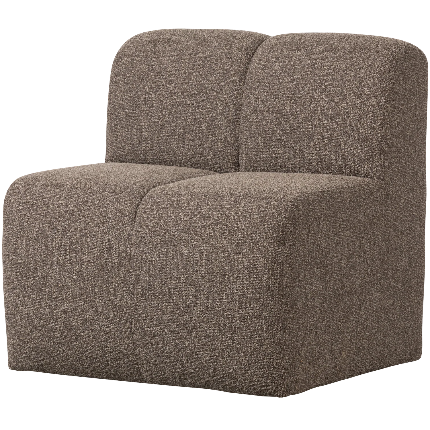 Fotel / moduł MOJO BENCH brązowy melanż boucle - Image 4