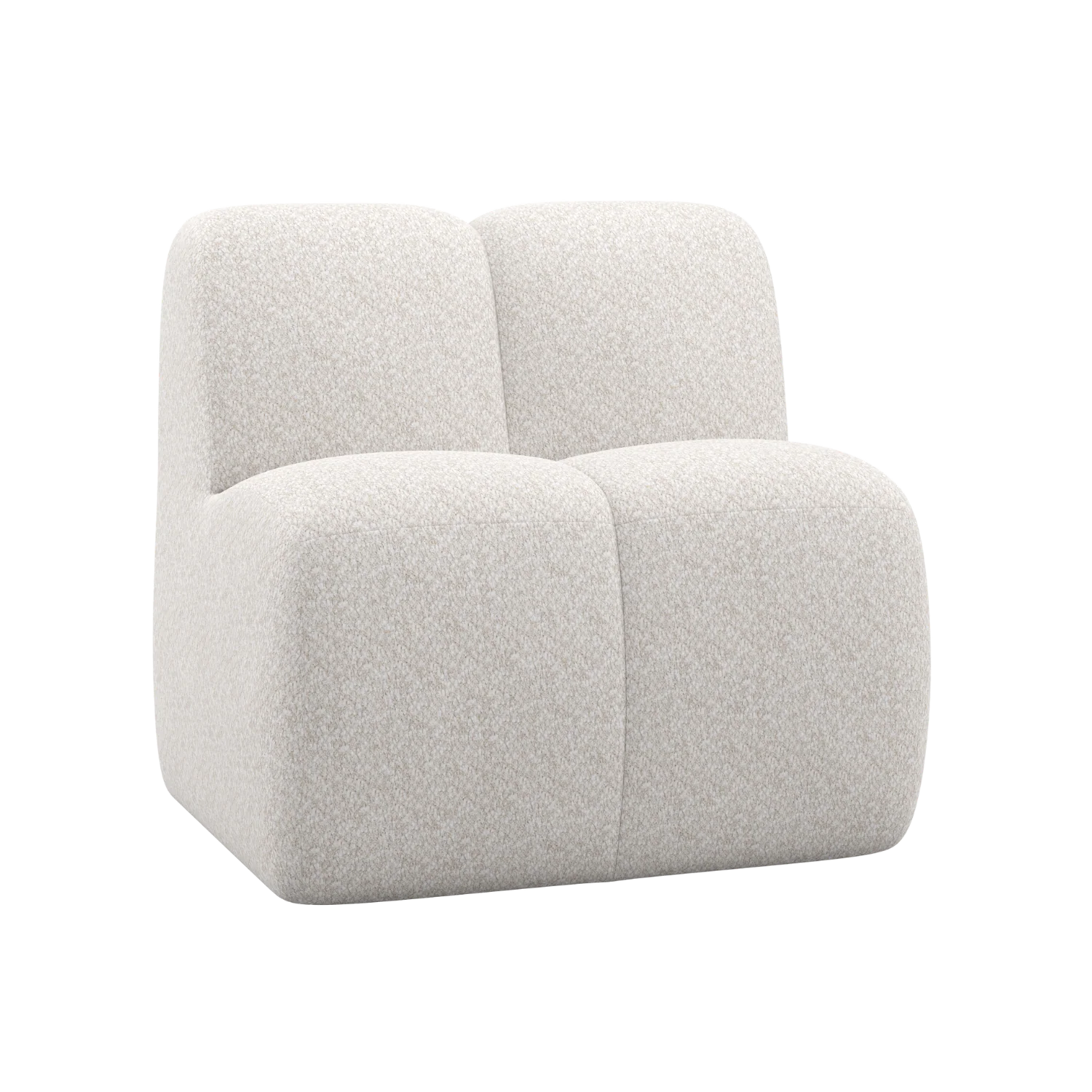 Fotel / moduł MOJO BENCH ecru baranek